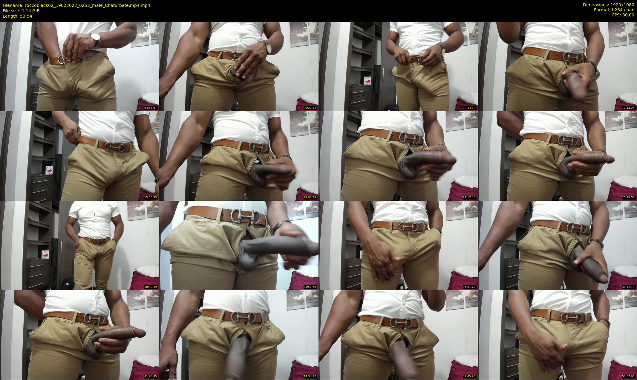 roccoblack02 — 54 minute Chaturbate male cam show recording, 1080p, Feb 19, 2022