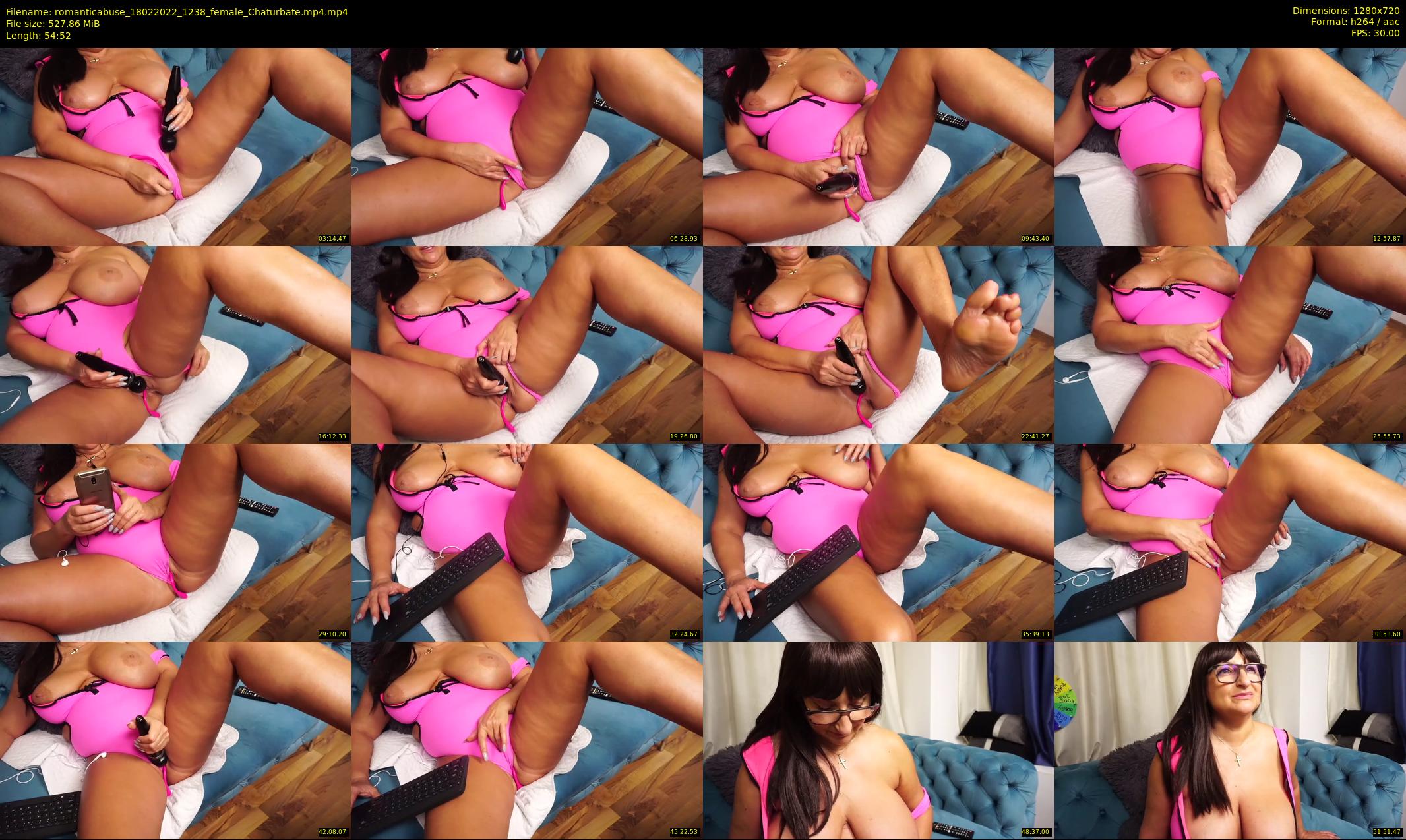 romanticabuse — 55 minute Chaturbate female cam show recording, 720p, Feb 18, 2022