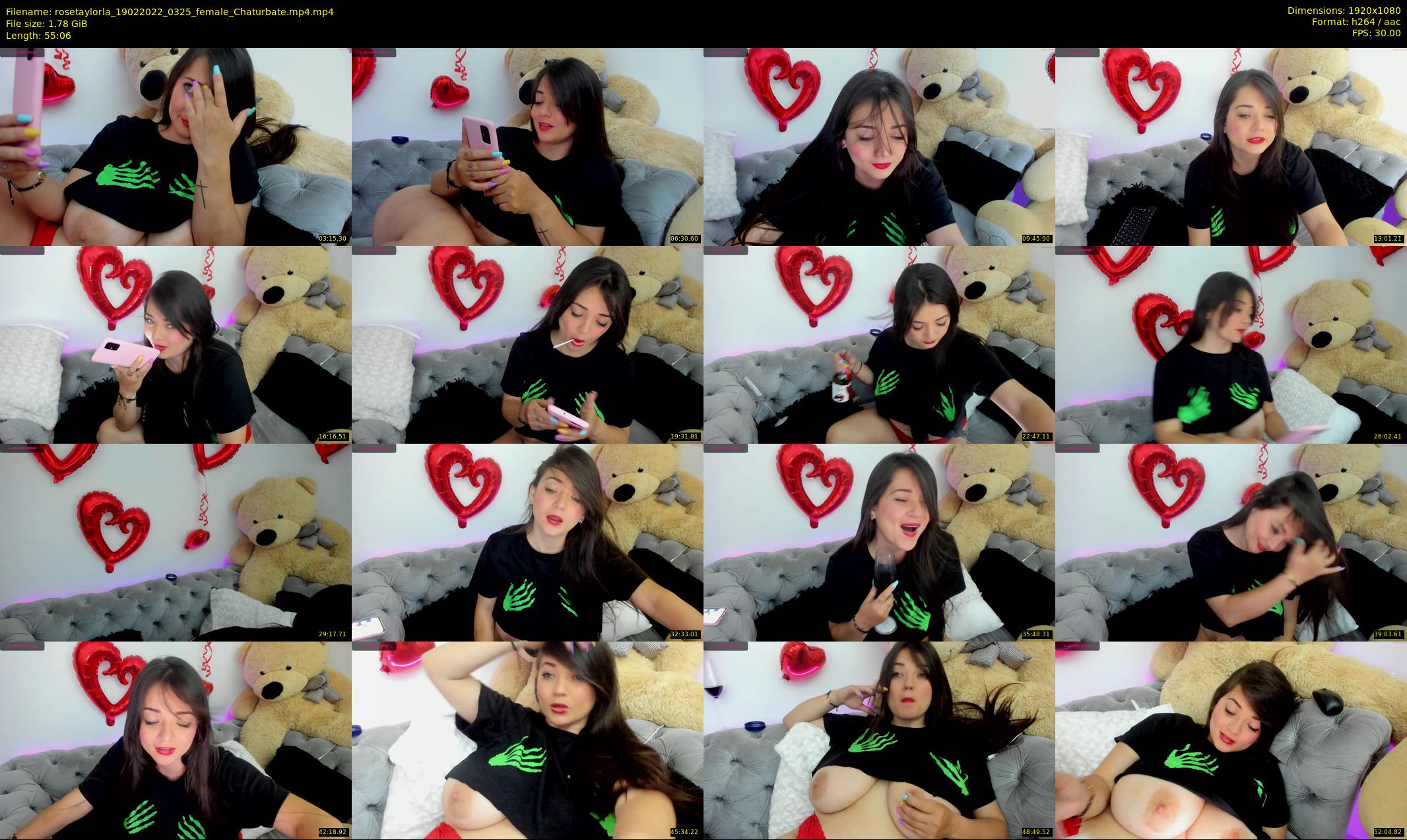 rosetaylorla — 56 minute Chaturbate female cam show recording, 1080p, Feb 19, 2022