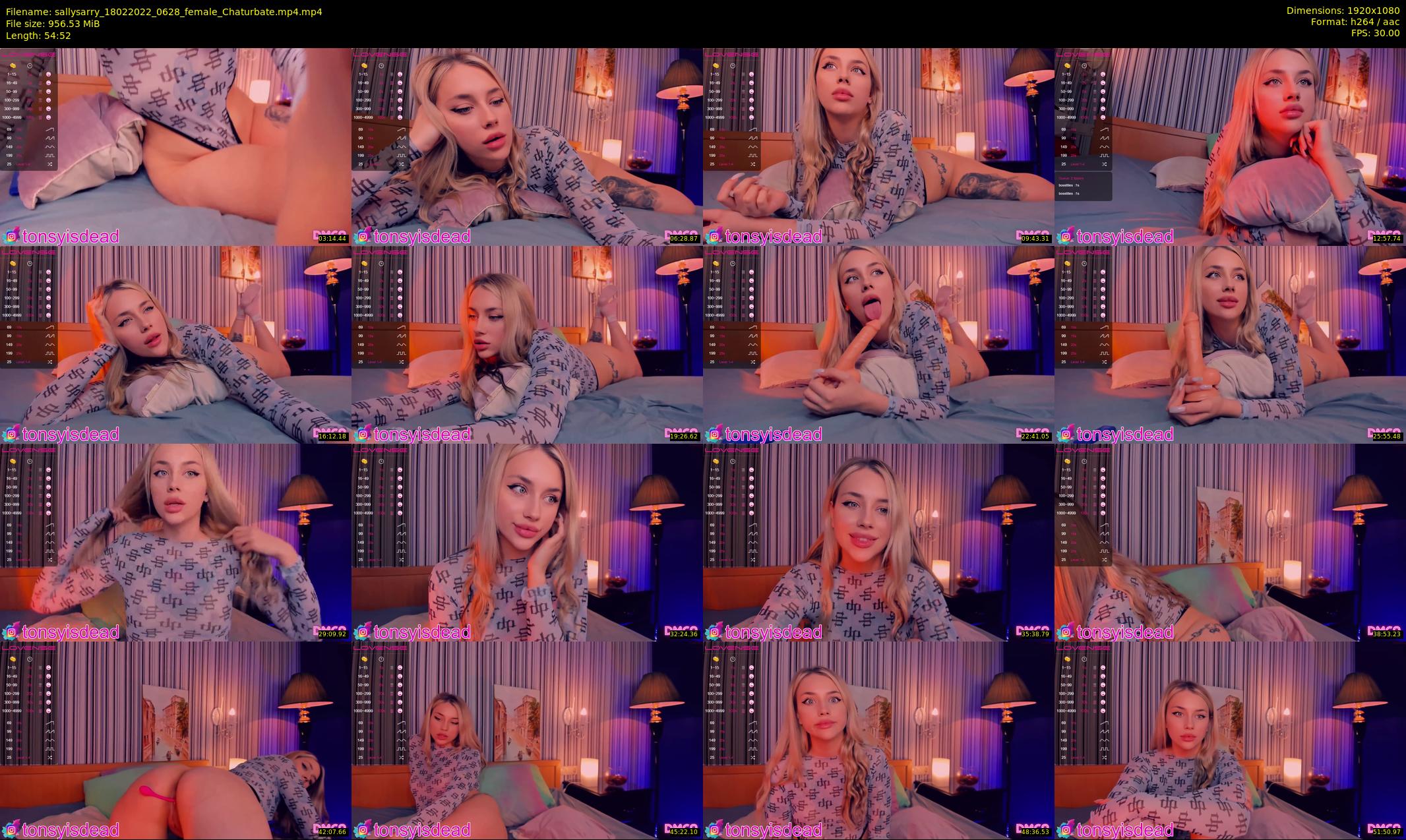sallysarry — 55 minute Chaturbate couple cam show recording, 1080p, Feb 18, 2022