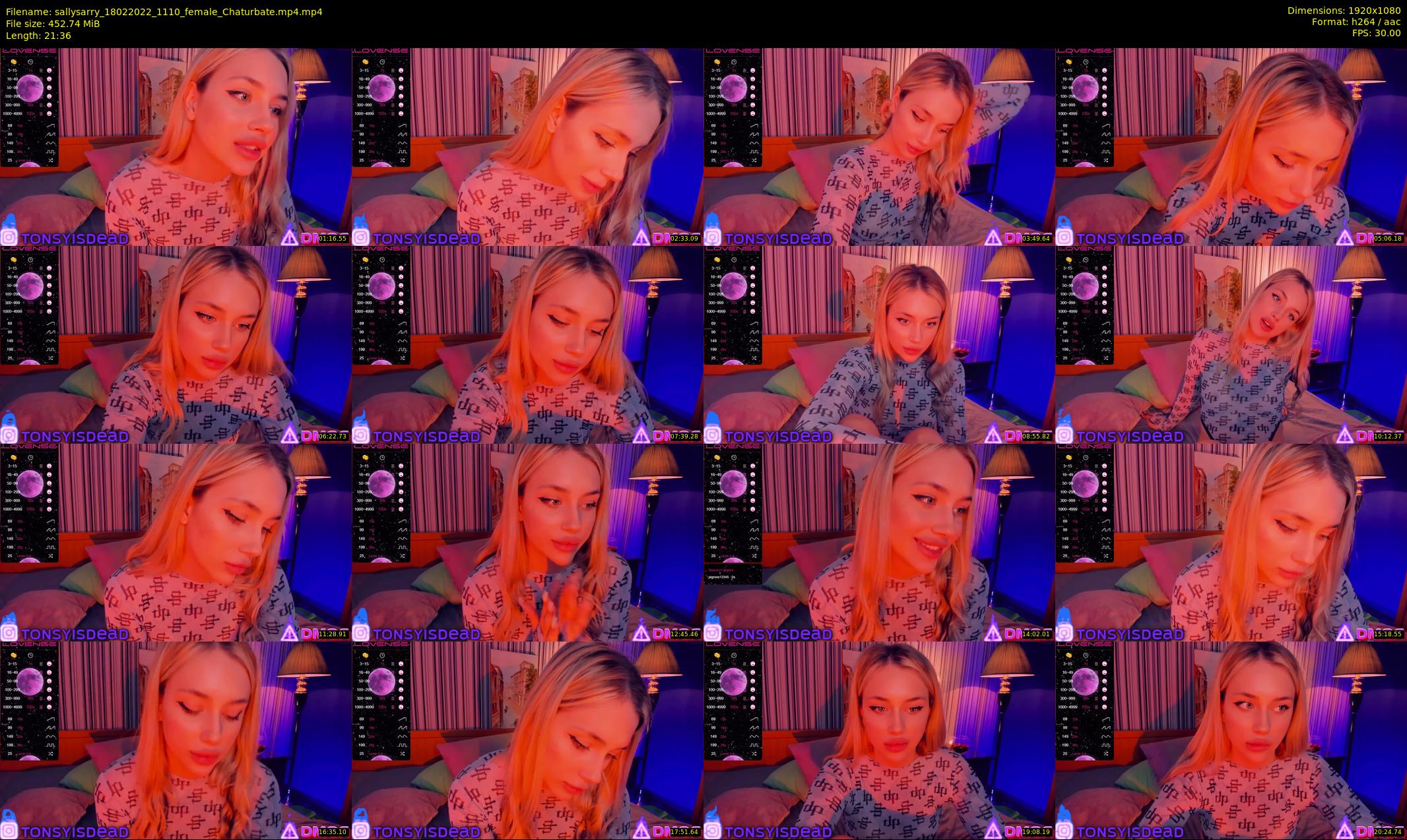 sallysarry — 22 minute Chaturbate couple cam show recording, 1080p, Feb 18, 2022