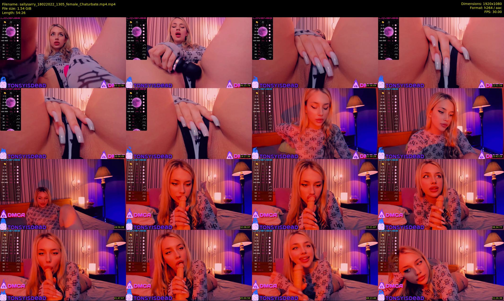 sallysarry — 55 minute Chaturbate couple cam show recording, 1080p, Feb 18, 2022