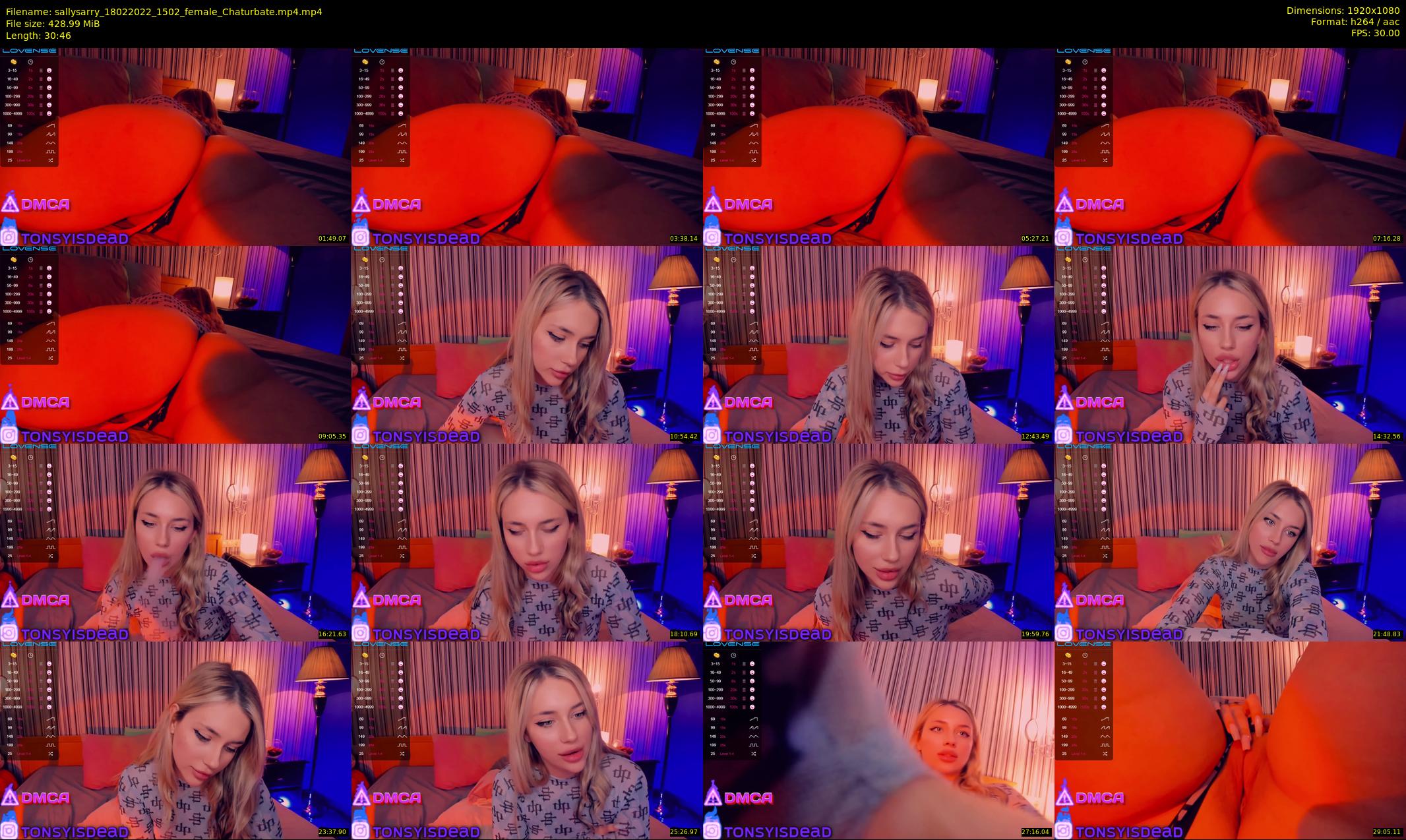 sallysarry — 31 minute Chaturbate couple cam show recording, 1080p, Feb 18, 2022