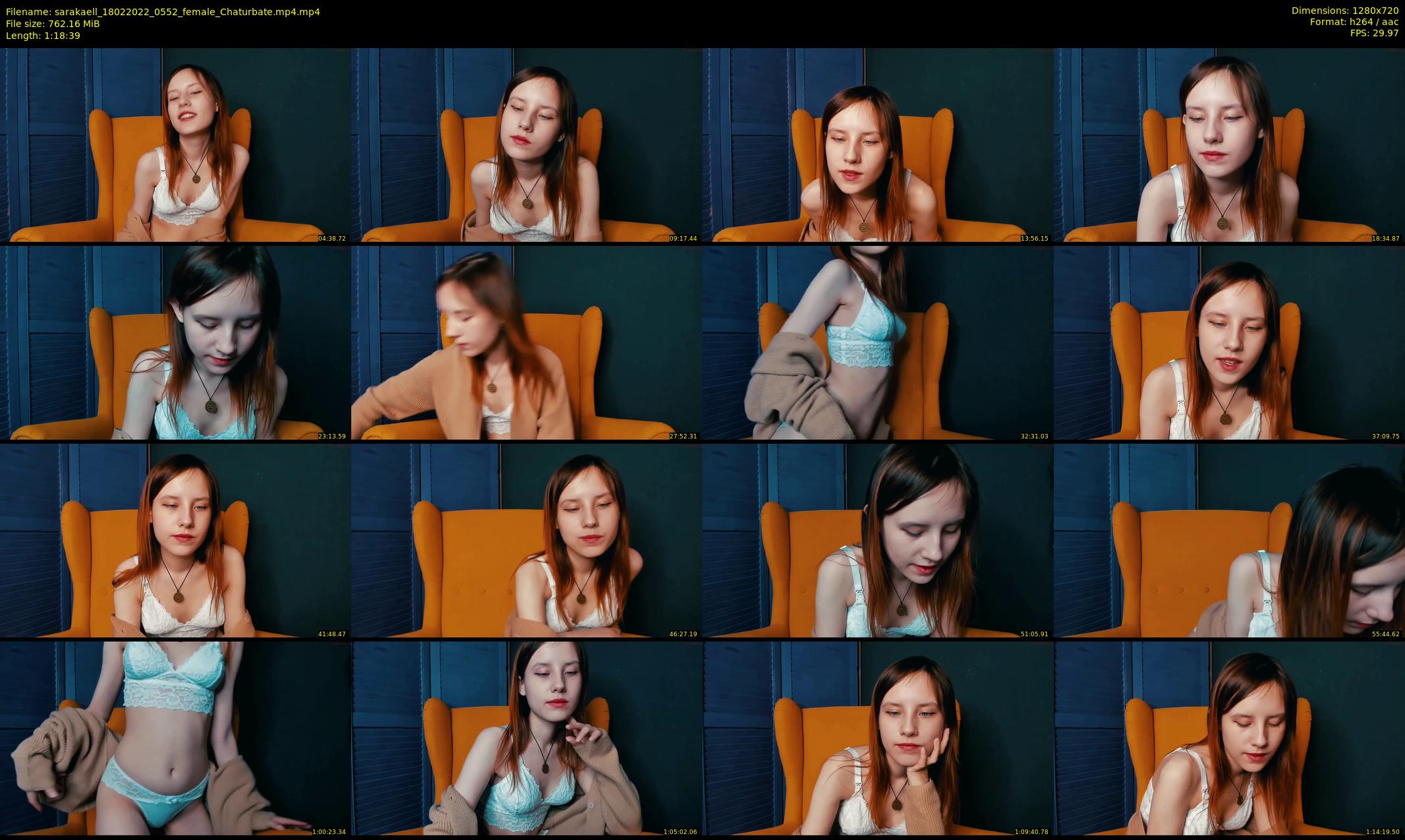 sarakaell — 79 minute Chaturbate female cam show recording, 720p, Feb 18, 2022