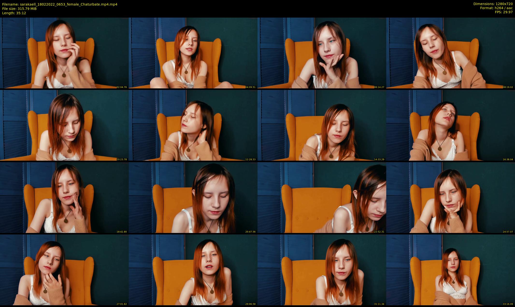 sarakaell — 36 minute Chaturbate female cam show recording, 720p, Feb 18, 2022