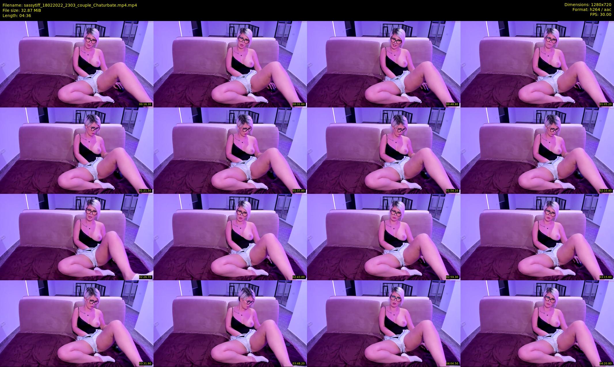 sassytiff — 5 minute Chaturbate couple cam show recording, 720p, Feb 18, 2022