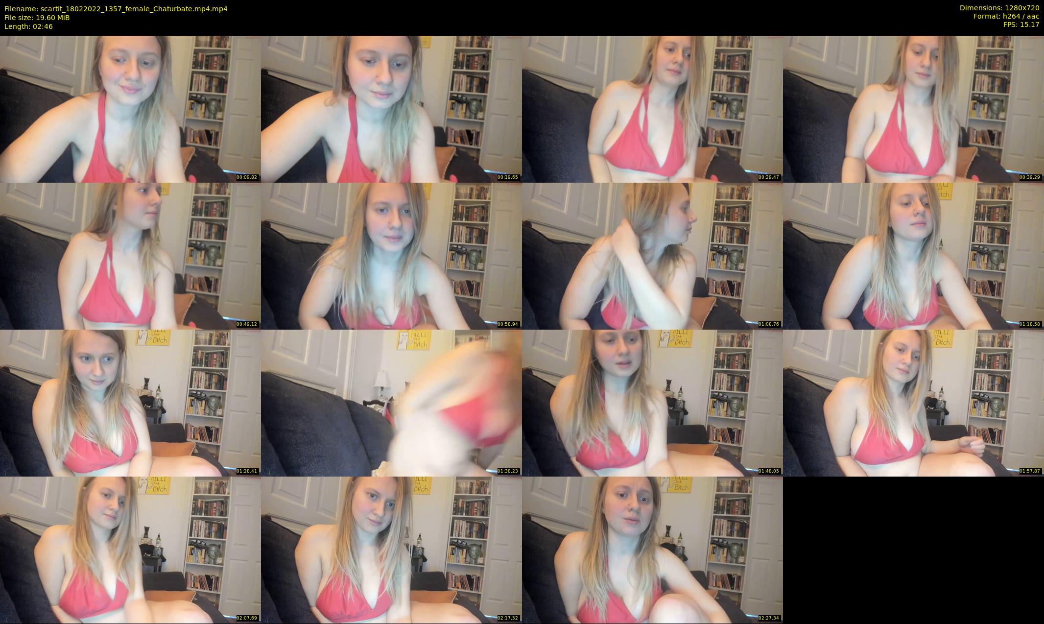 scartit — 3 minute Chaturbate female cam show recording, 720p, Feb 18, 2022