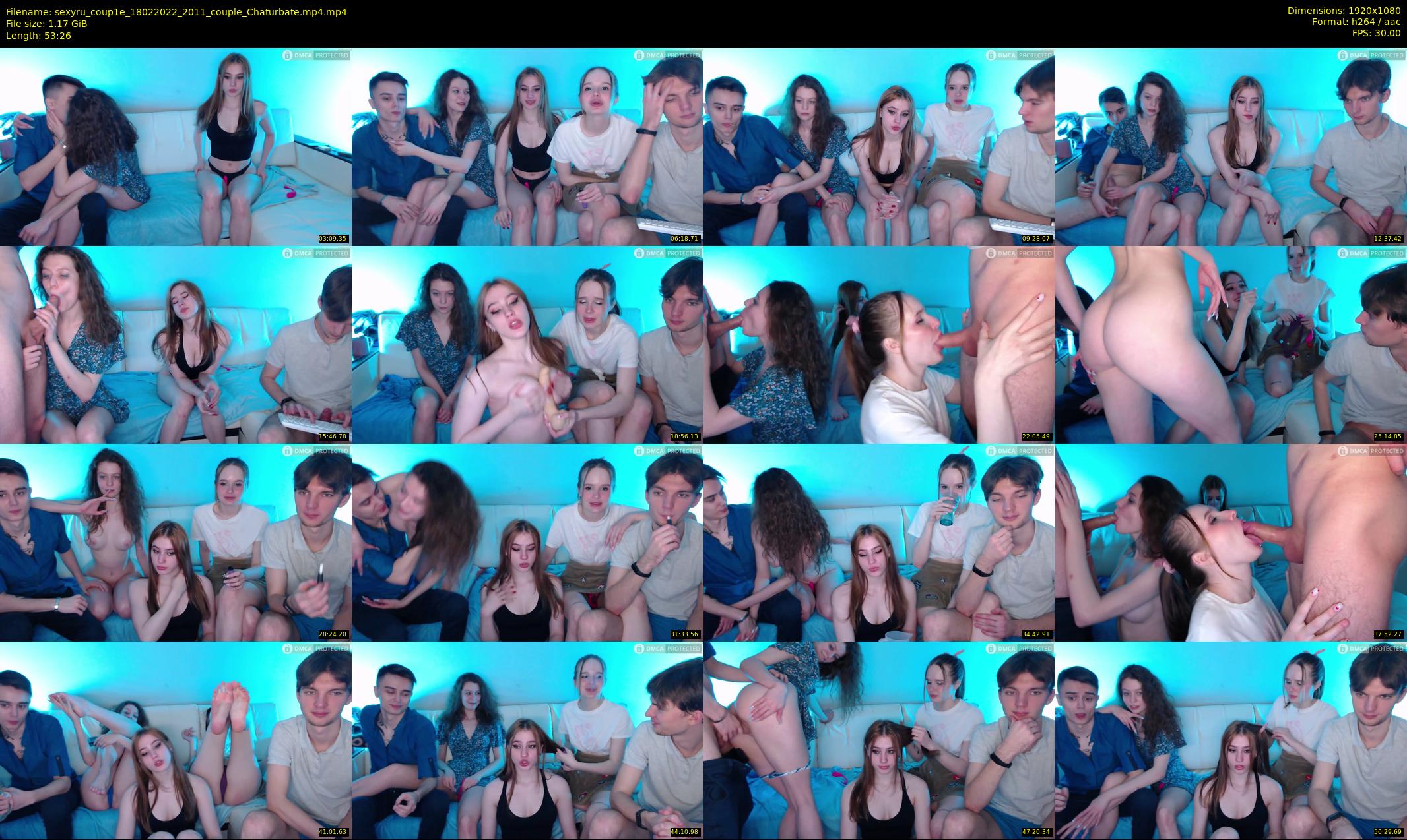 sexyru_coup1e — 54 minute Chaturbate couple cam show recording, 1080p, Feb 18, 2022