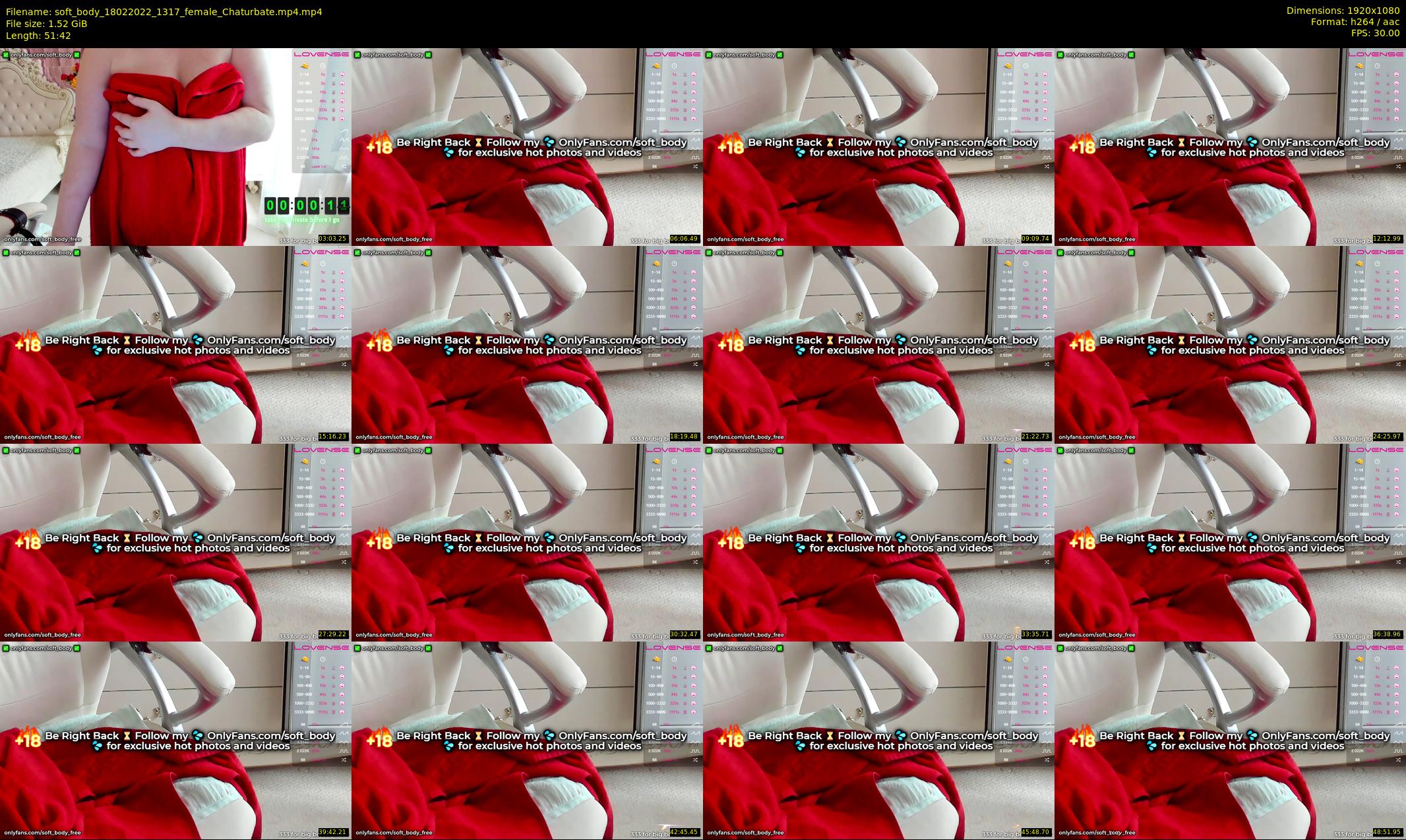 soft_body — 52 minute Chaturbate female cam show recording, 1080p, Feb 18, 2022