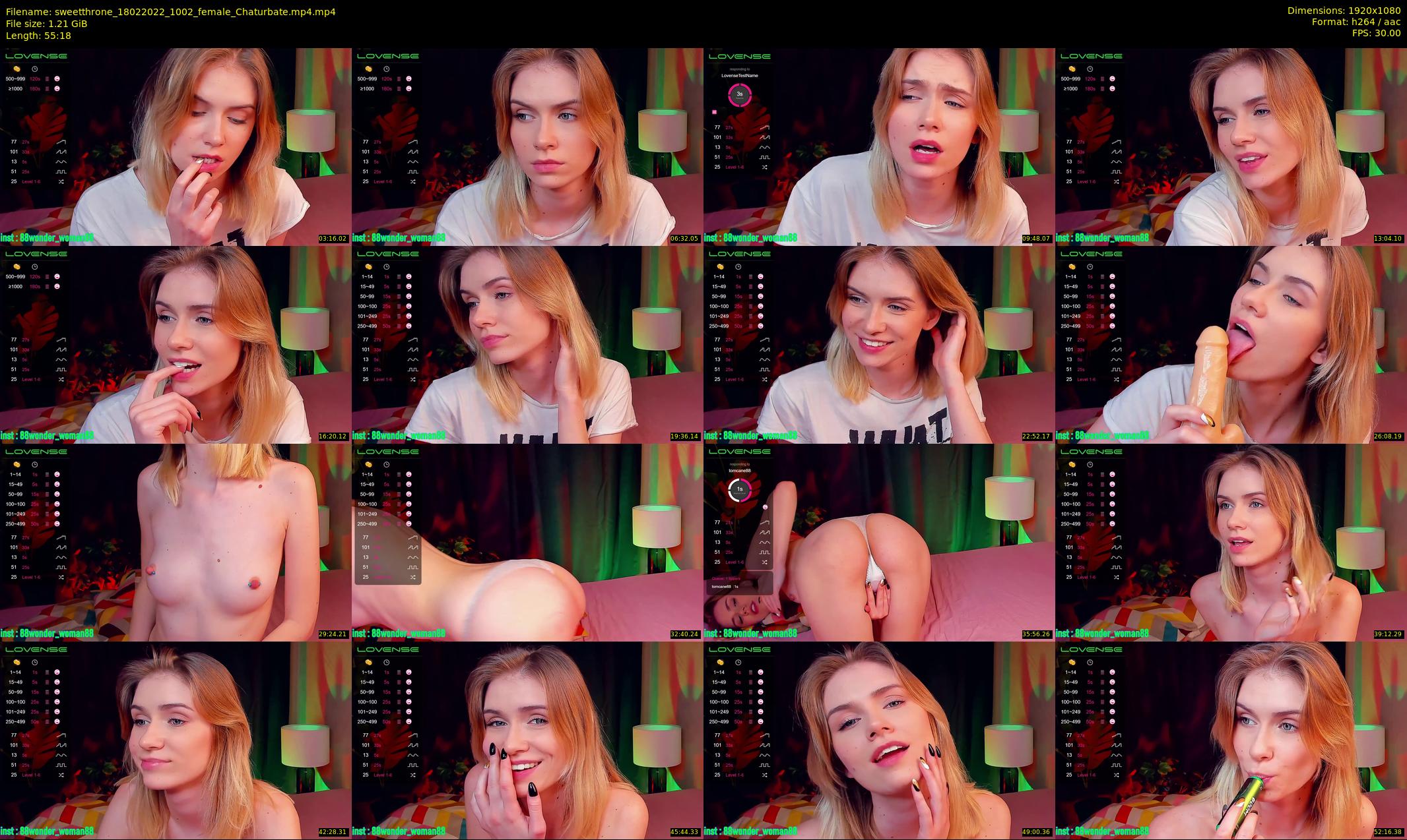 sweetthrone — 56 minute Chaturbate couple cam show recording, 1080p, Feb 18, 2022