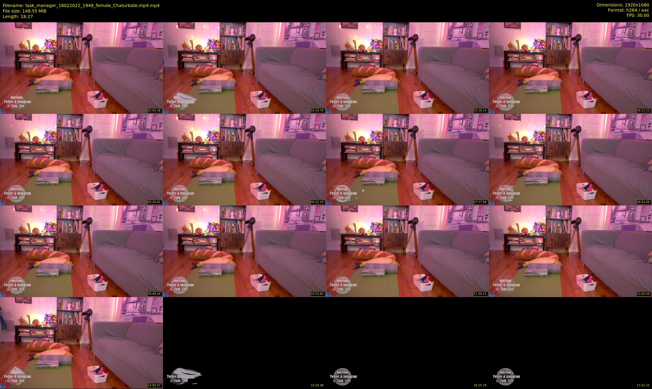 task_manager — 19 minute Chaturbate couple cam show recording, 1080p, Feb 18, 2022
