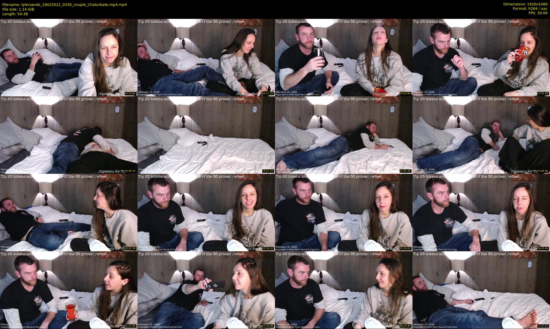 tylersands — 55 minute Chaturbate female cam show recording, 1080p, Feb 19, 2022
