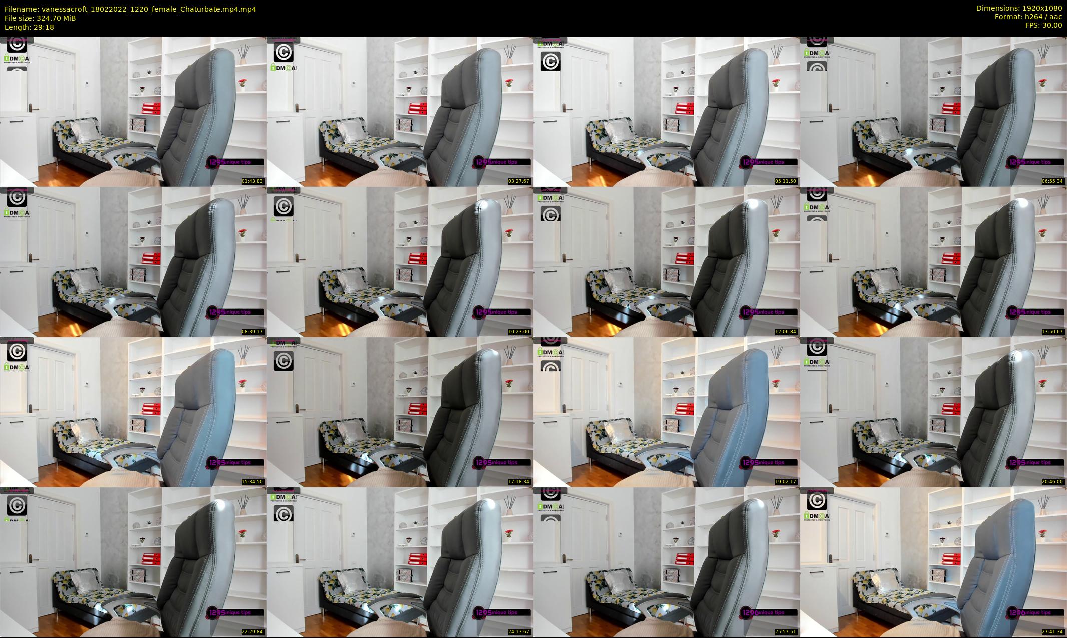 vanessacroft — 30 minute Chaturbate female cam show recording, 1080p, Feb 18, 2022