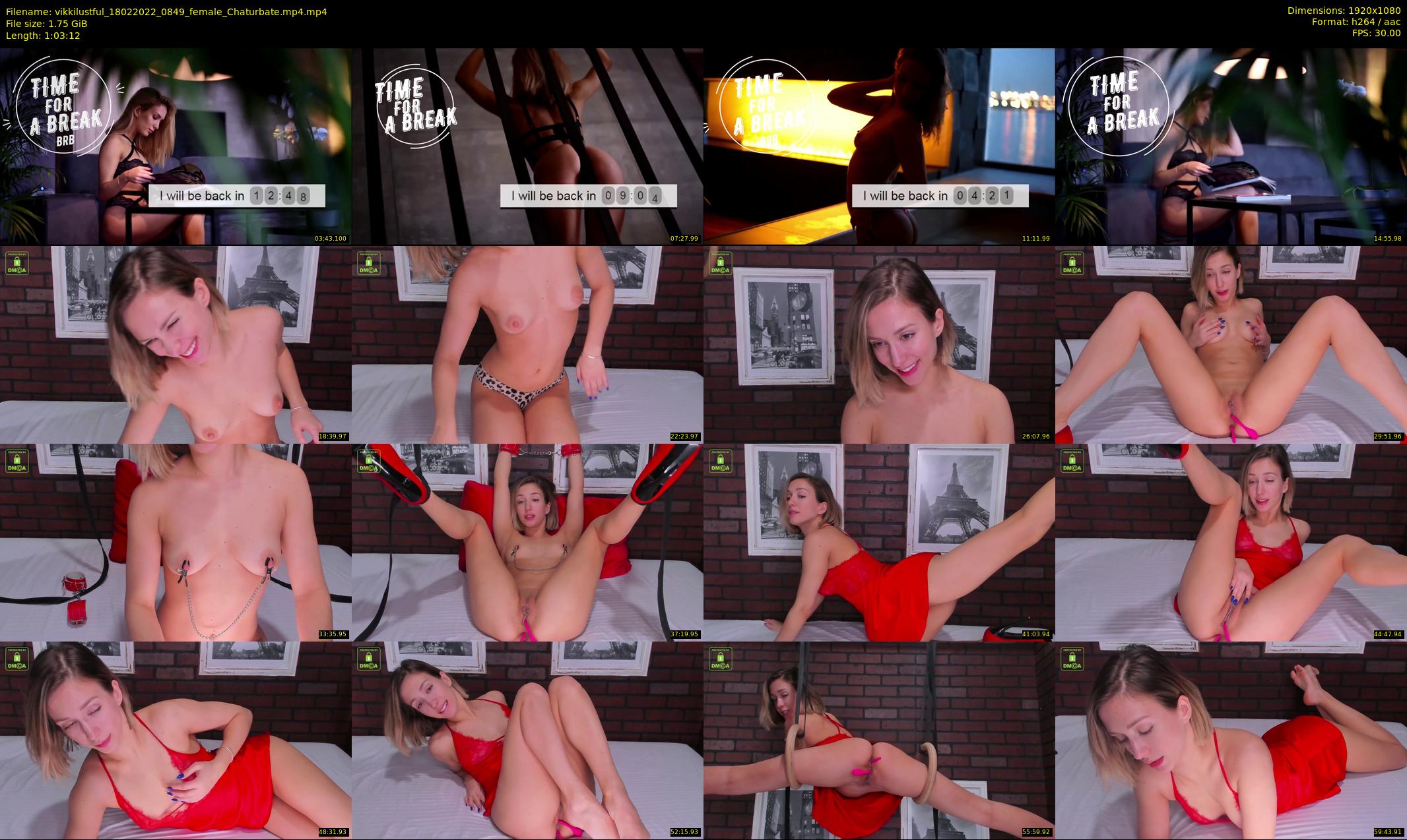 vikkilustful — 64 minute Chaturbate female cam show recording, 1080p, Feb 18, 2022