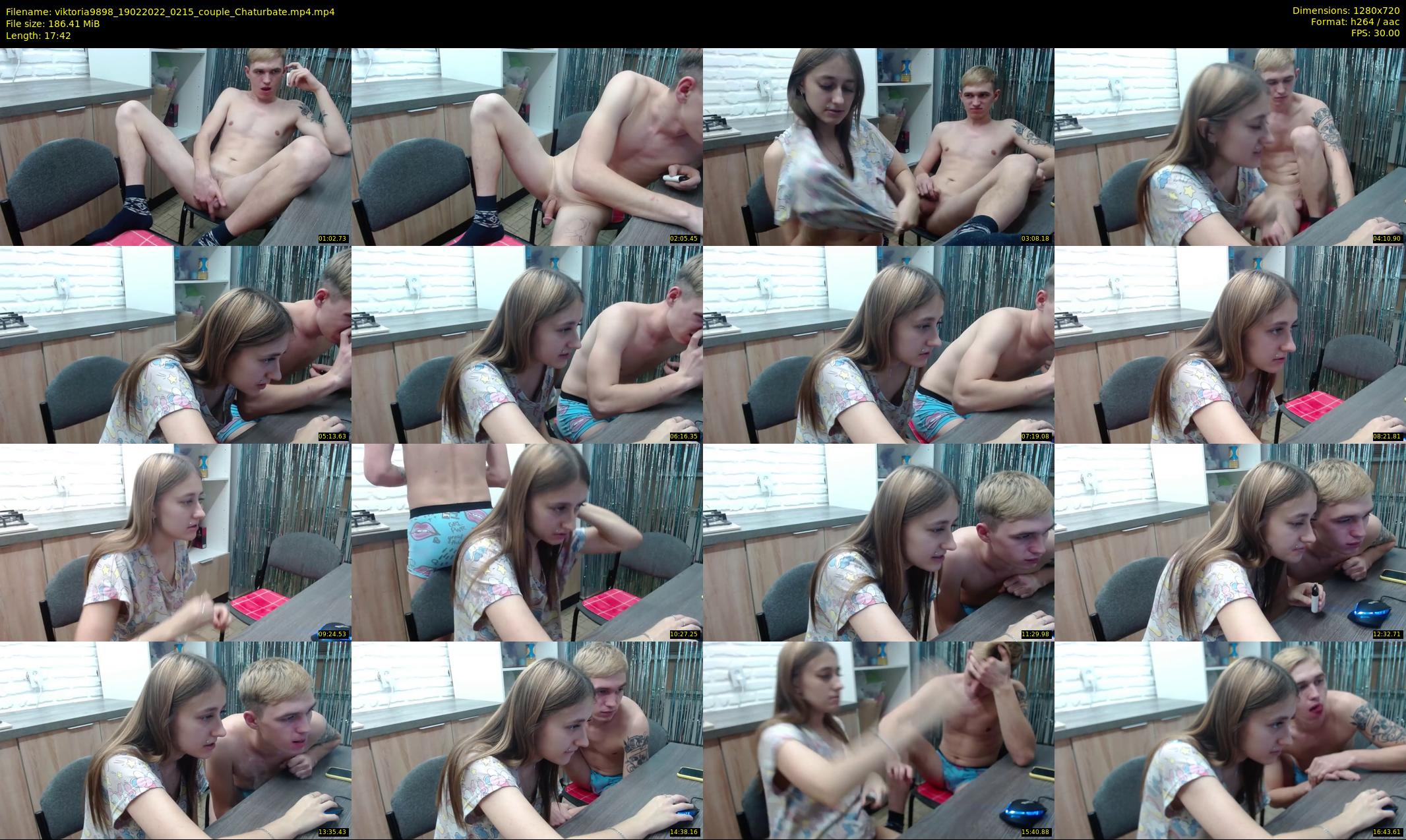 viktoria9898 — 18 minute Chaturbate couple cam show recording, 720p, Feb 19, 2022