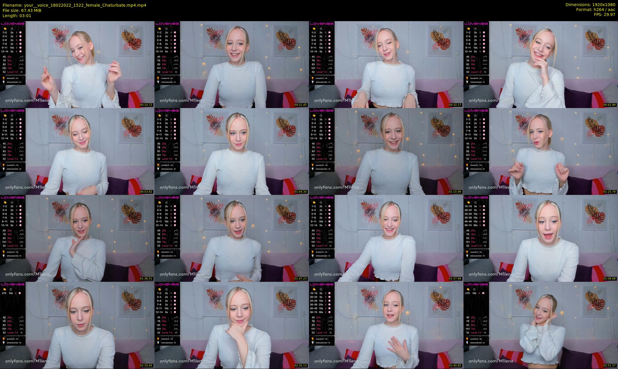 your__voice — 4 minute Chaturbate female cam show recording, 1080p, Feb 18, 2022