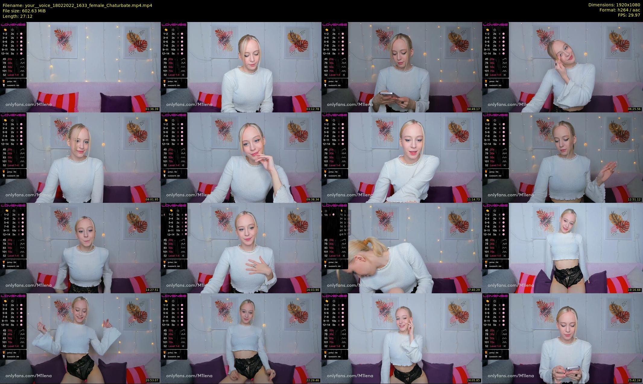 your__voice — 28 minute Chaturbate female cam show recording, 1080p, Feb 18, 2022