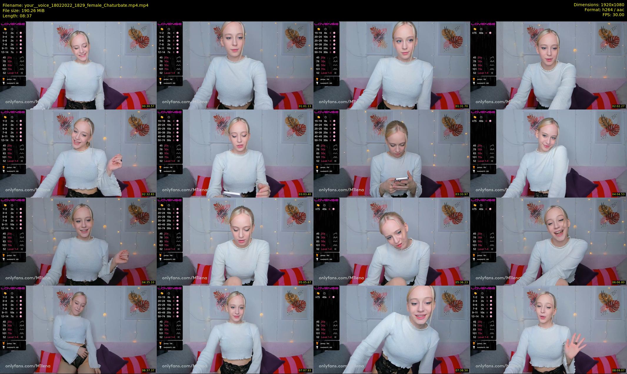 your__voice — 9 minute Chaturbate female cam show recording, 1080p, Feb 18, 2022