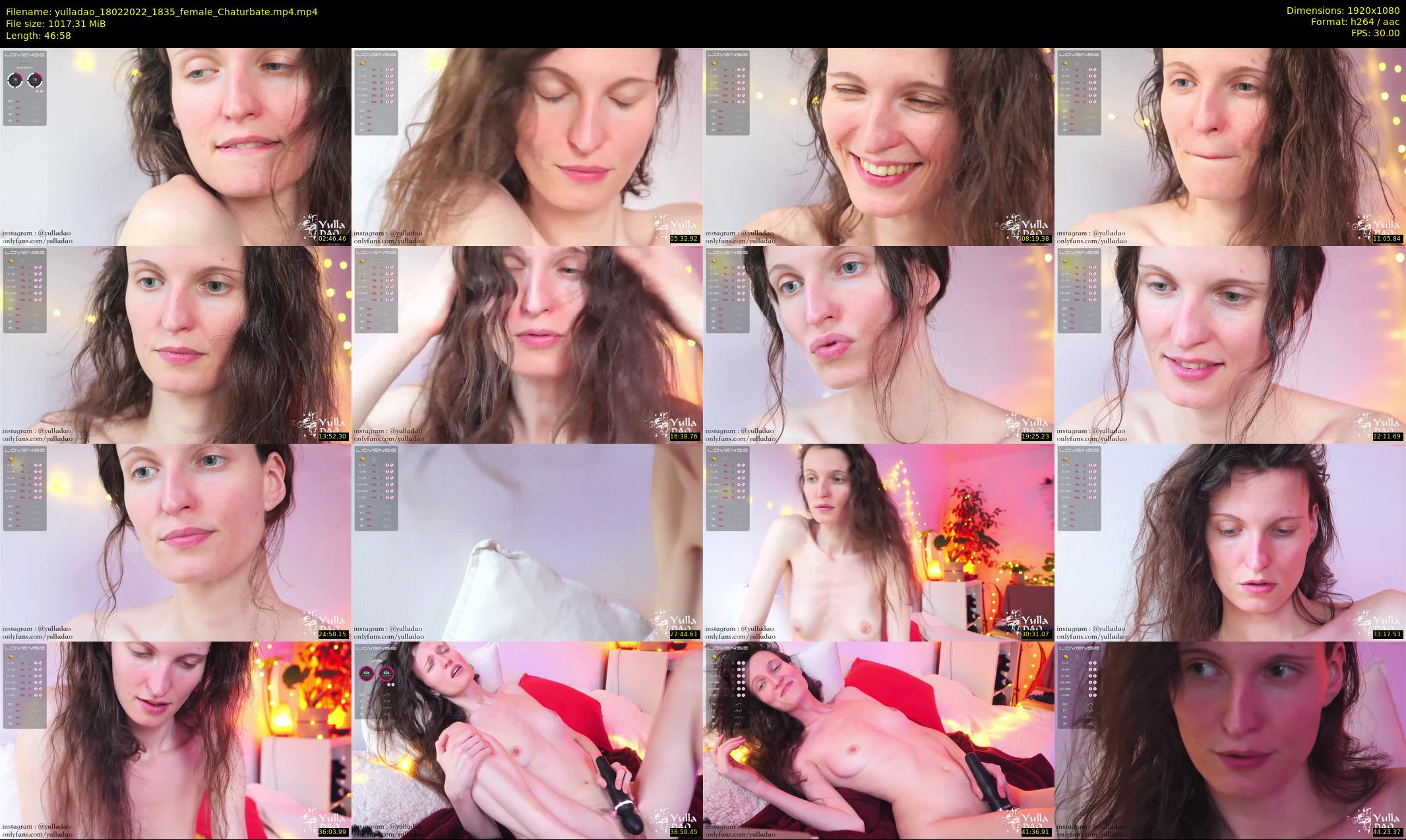 yulladao — 47 minute Chaturbate female cam show recording, 1080p, Feb 18, 2022