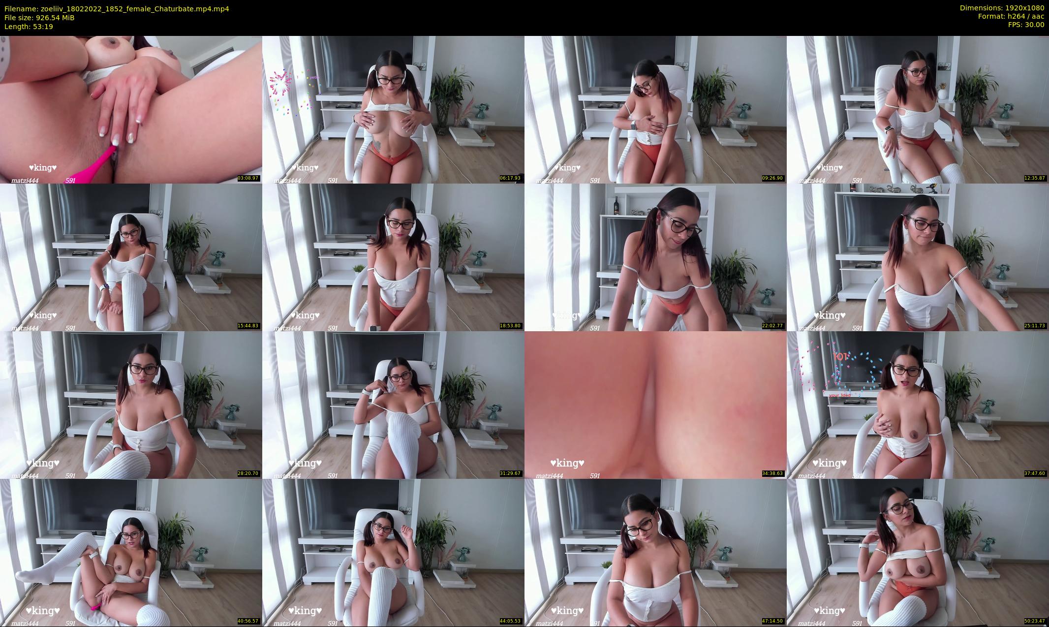 zoeliiv — 54 minute Chaturbate female cam show recording, 1080p, Feb 18, 2022
