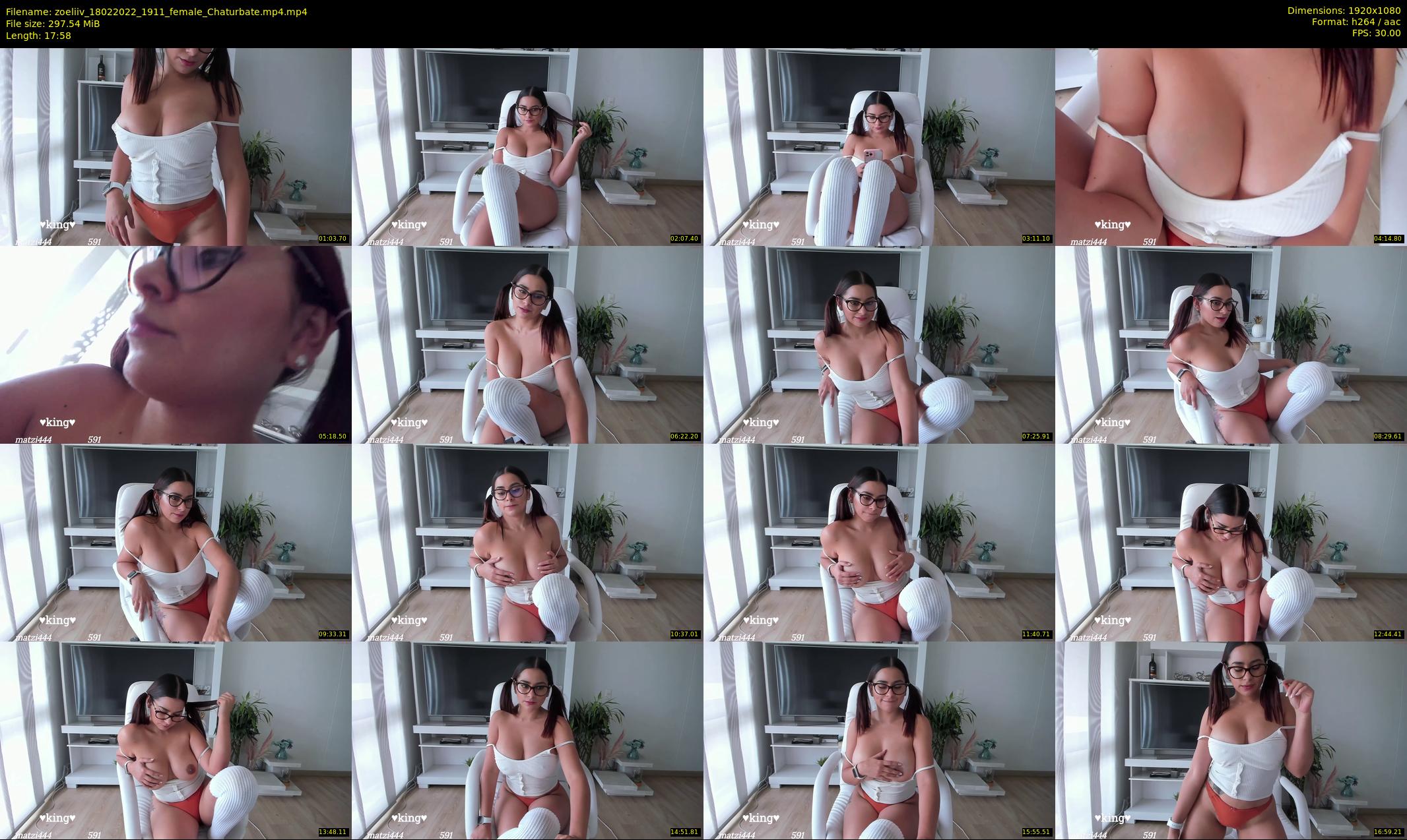 zoeliiv — 18 minute Chaturbate female cam show recording, 1080p, Feb 18, 2022