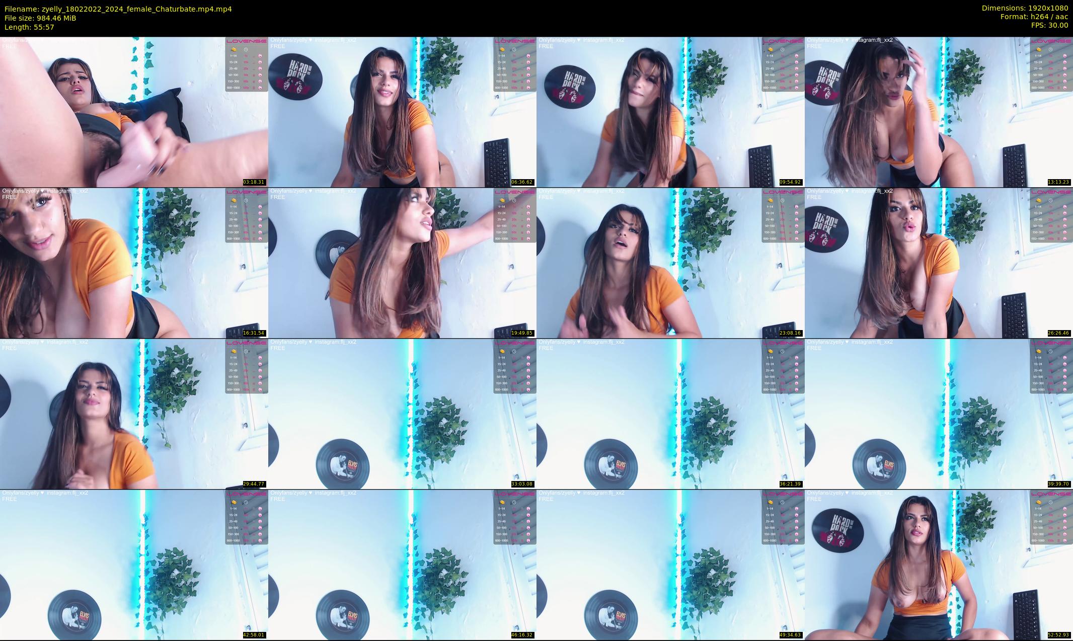 zyelly — 56 minute Chaturbate female cam show recording, 1080p, Feb 18, 2022