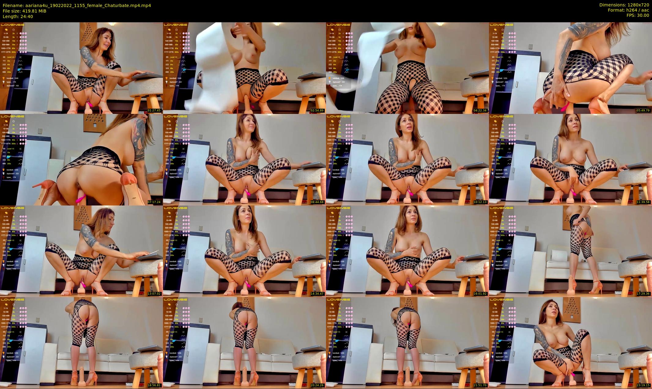 aariana4u — 25 minute Chaturbate female cam show recording, 720p, Feb 19, 2022
