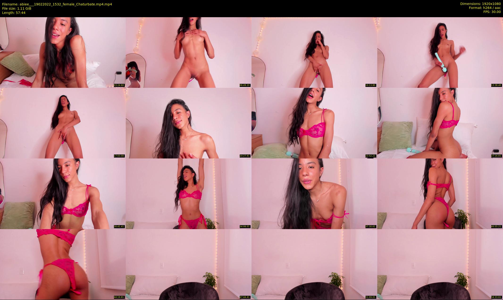 abiee__ — 58 minute Chaturbate female cam show recording, 1080p, Feb 19, 2022