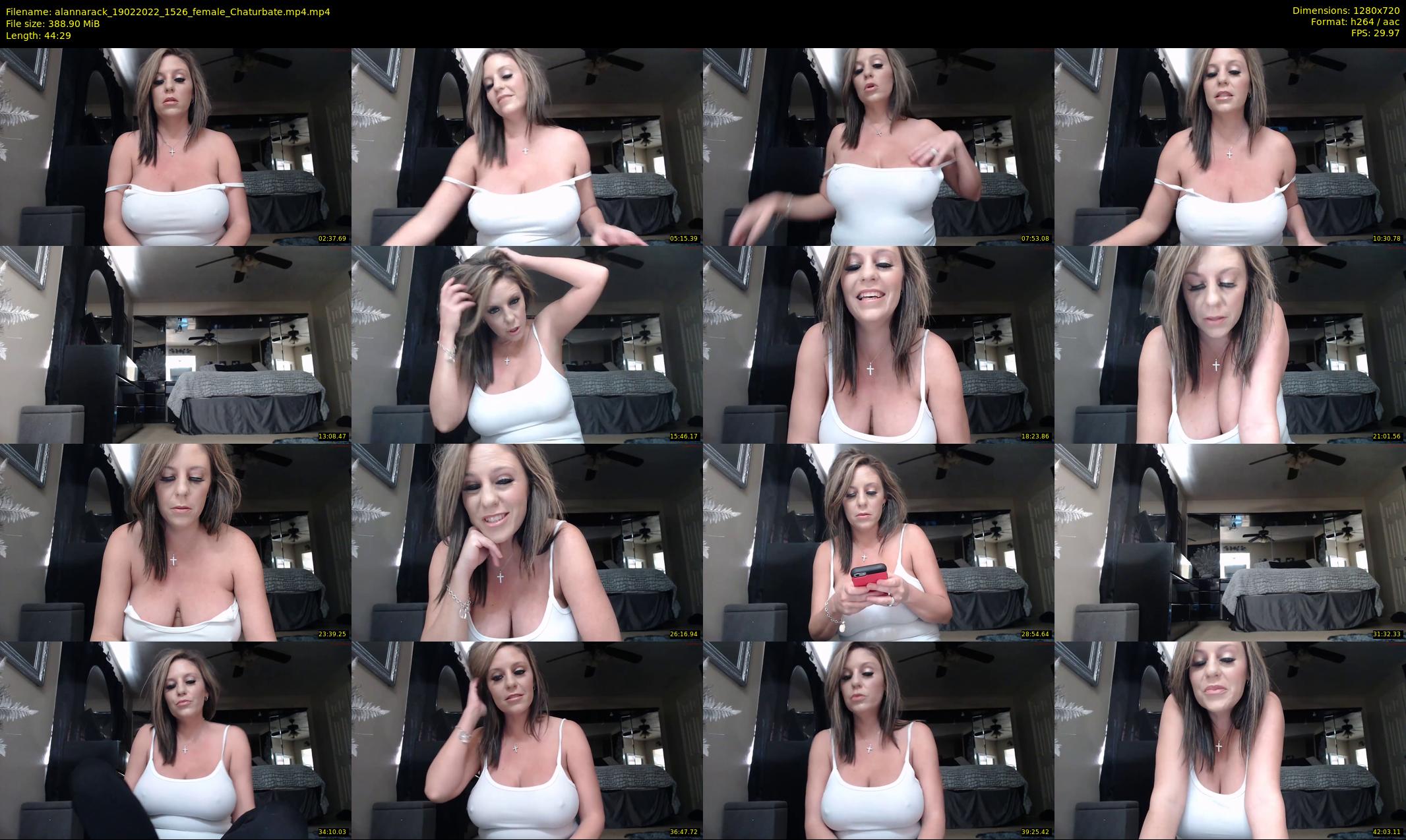 alannarack — 45 minute Chaturbate female cam show recording, 720p, Feb 19, 2022