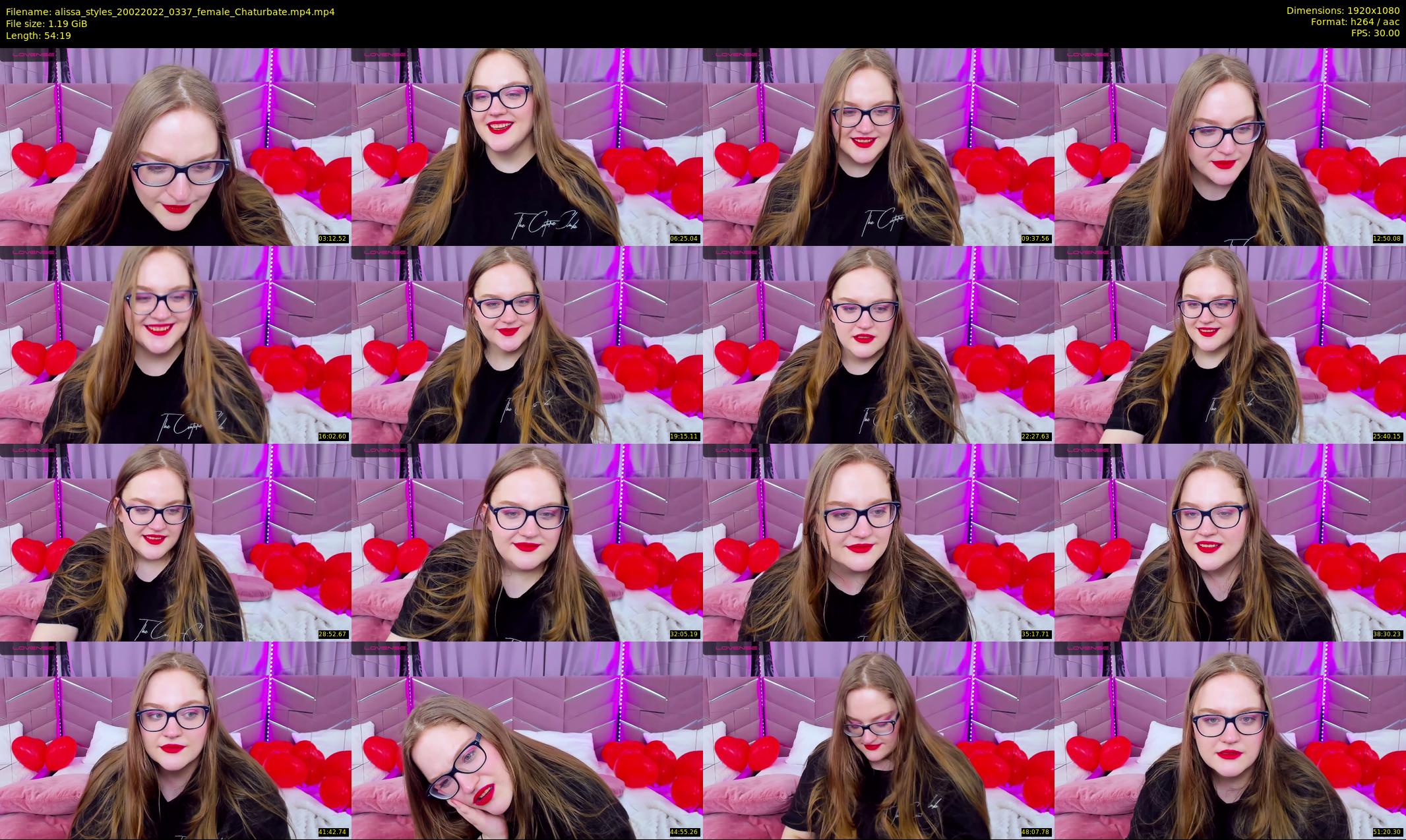 alissa_styles — 55 minute Chaturbate female cam show recording, 1080p, Feb 20, 2022