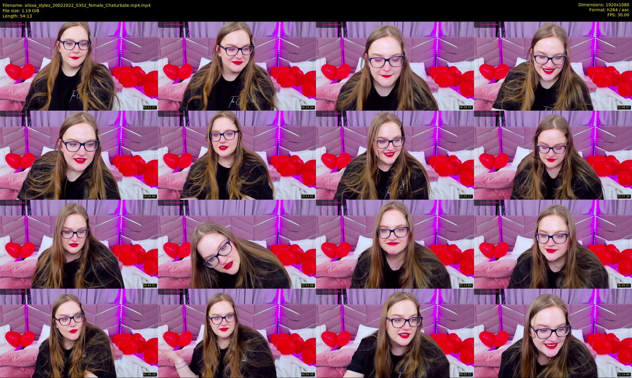 alissa_styles — 55 minute Chaturbate female cam show recording, 1080p, Feb 20, 2022
