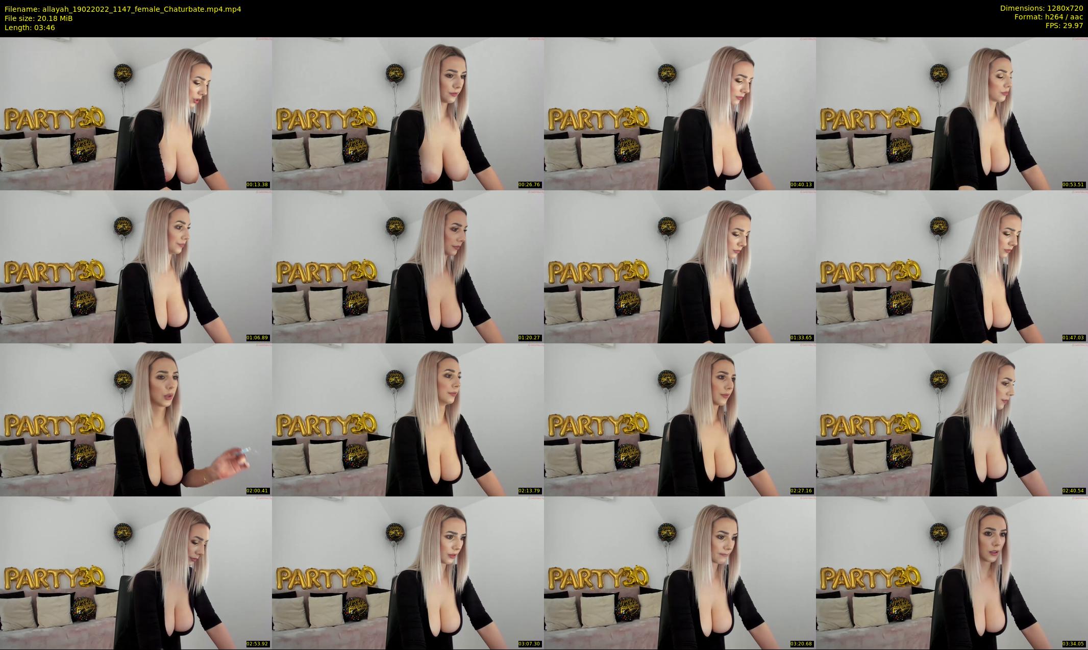 allayah — 4 minute Chaturbate female cam show recording, 720p, Feb 19, 2022