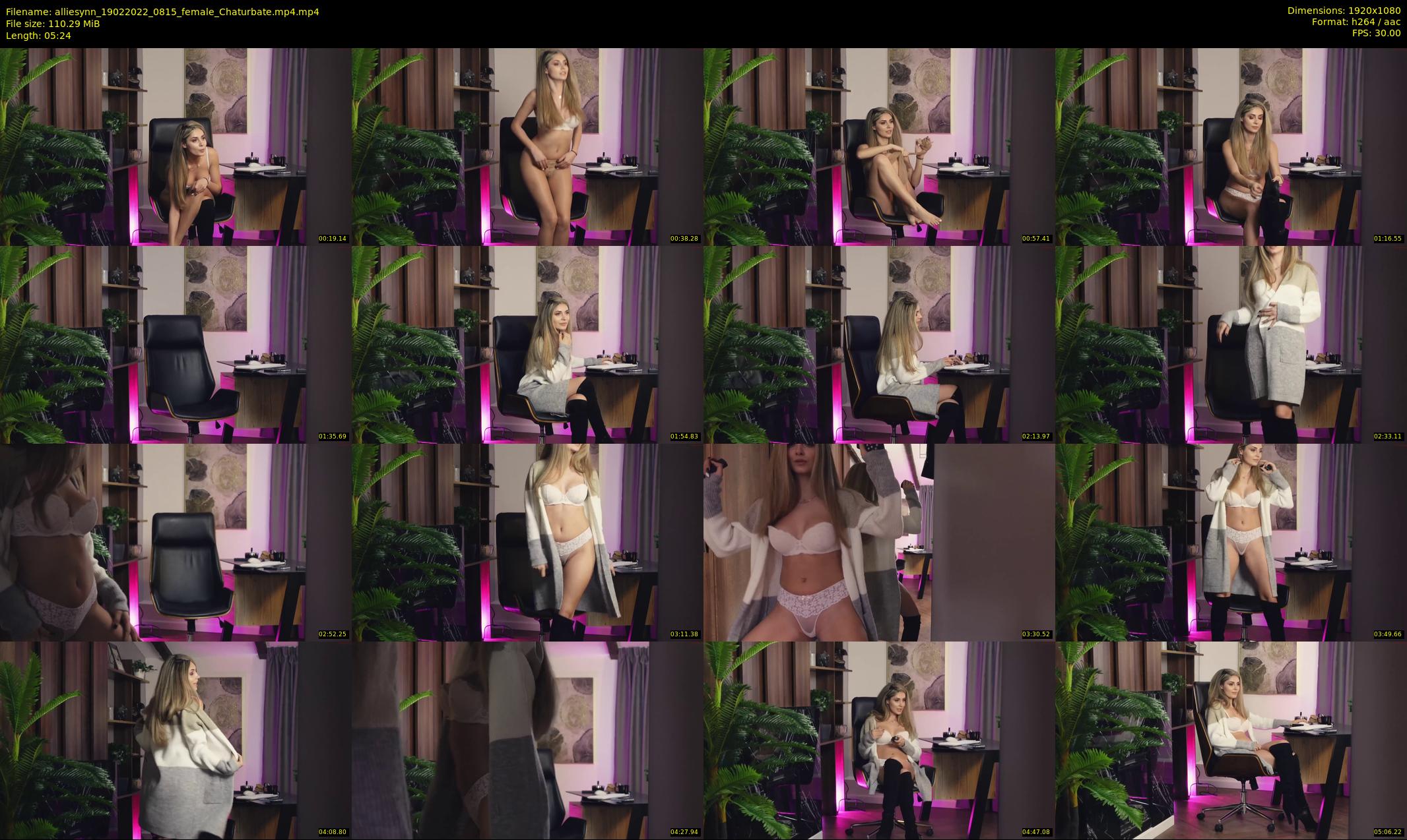 alliesynn — 6 minute Chaturbate female cam show recording, 1080p, Feb 19, 2022