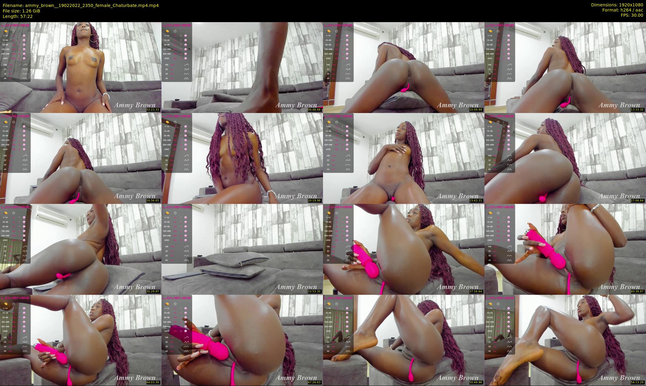 ammy_brown_ — 58 minute Chaturbate female cam show recording, 1080p, Feb 19, 2022