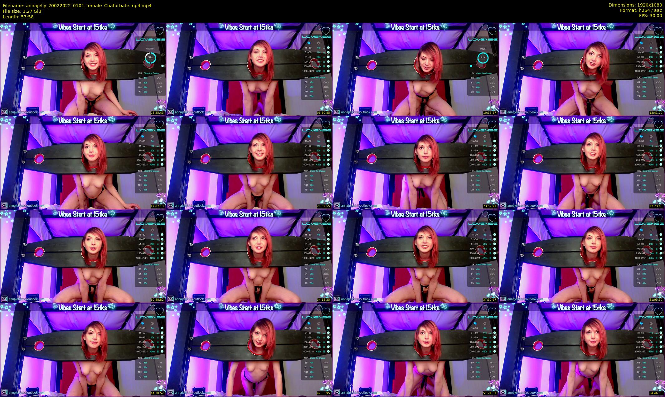 annajelly — 58 minute Chaturbate couple cam show recording, 1080p, Feb 20, 2022