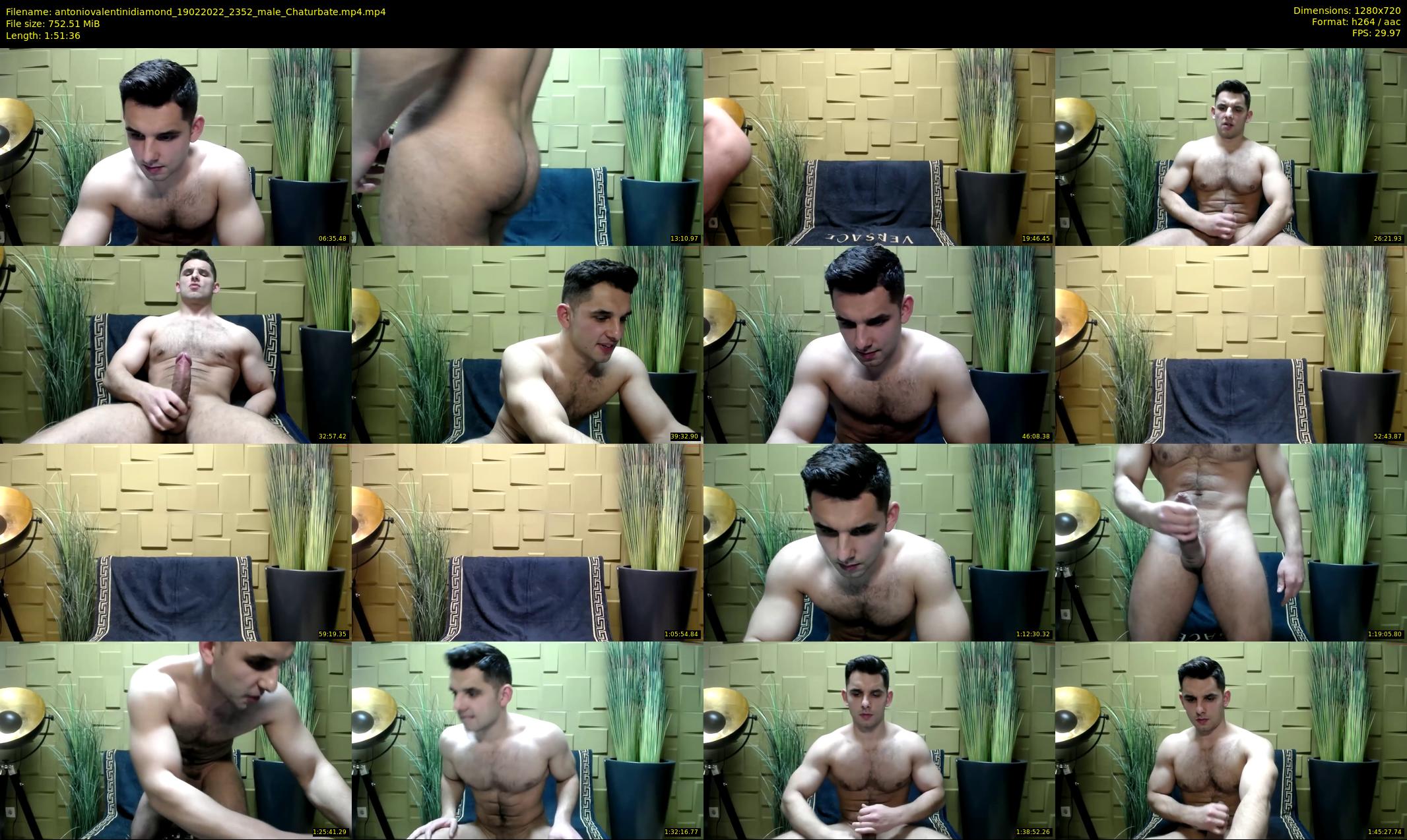 antoniovalentinidiamond — 112 minute Chaturbate male cam show recording, 720p, Feb 19, 2022