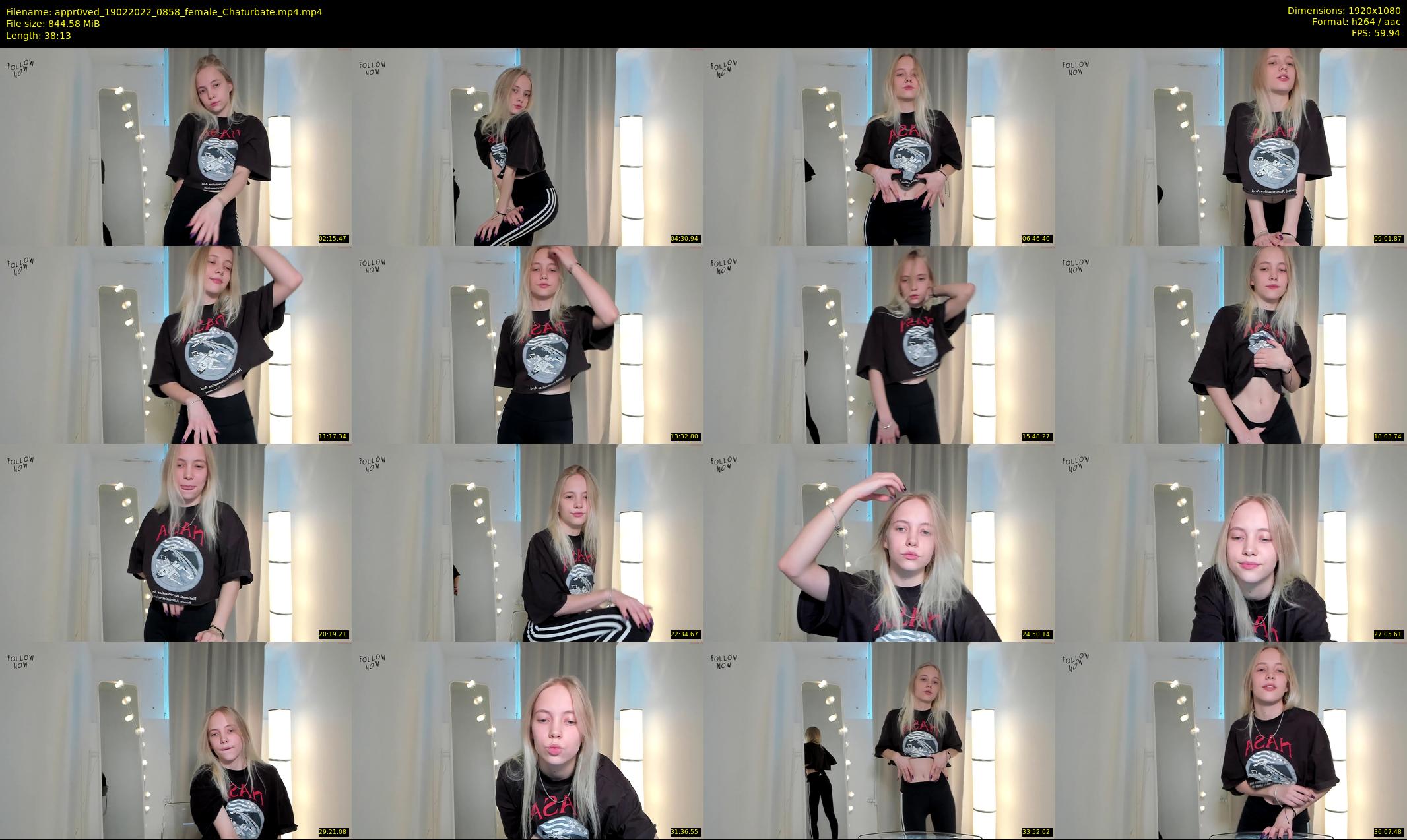 appr0ved — 39 minute Chaturbate female cam show recording, 1080p, Feb 19, 2022