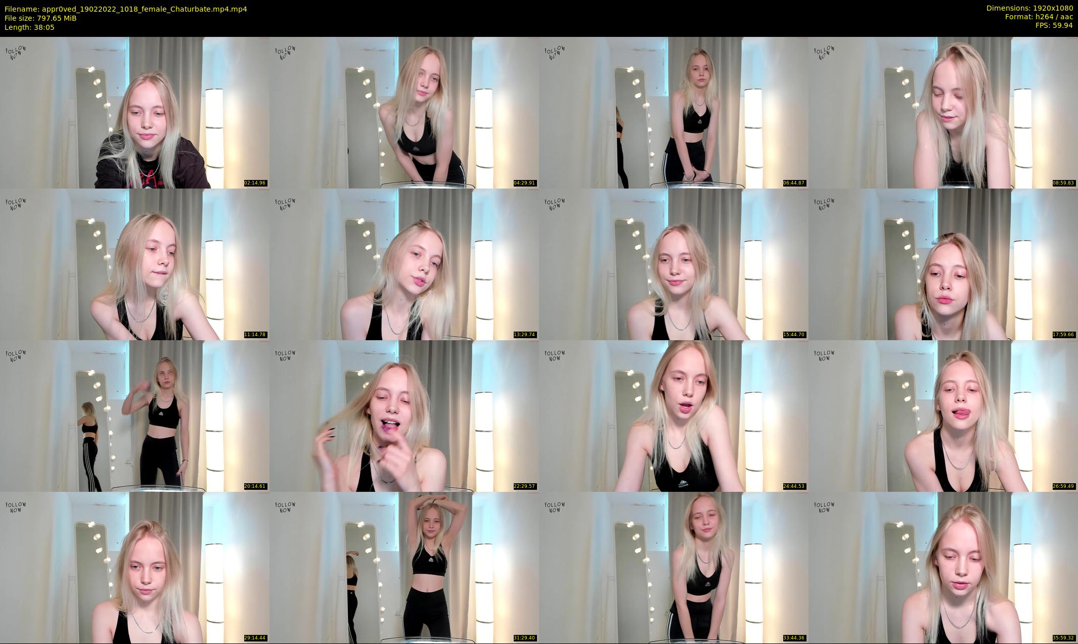 appr0ved — 39 minute Chaturbate female cam show recording, 1080p, Feb 19, 2022