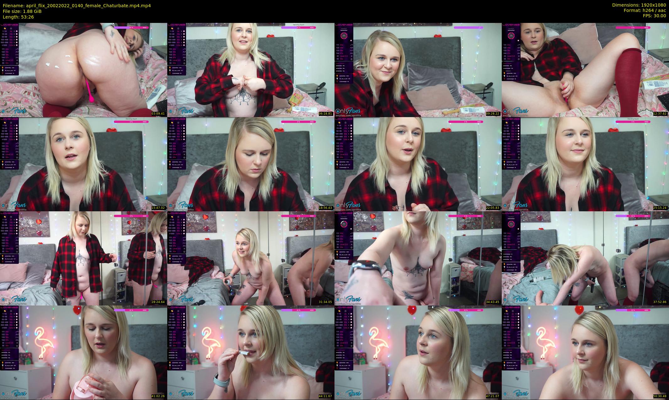 april_flix — 54 minute Chaturbate female cam show recording, 1080p, Feb 20, 2022