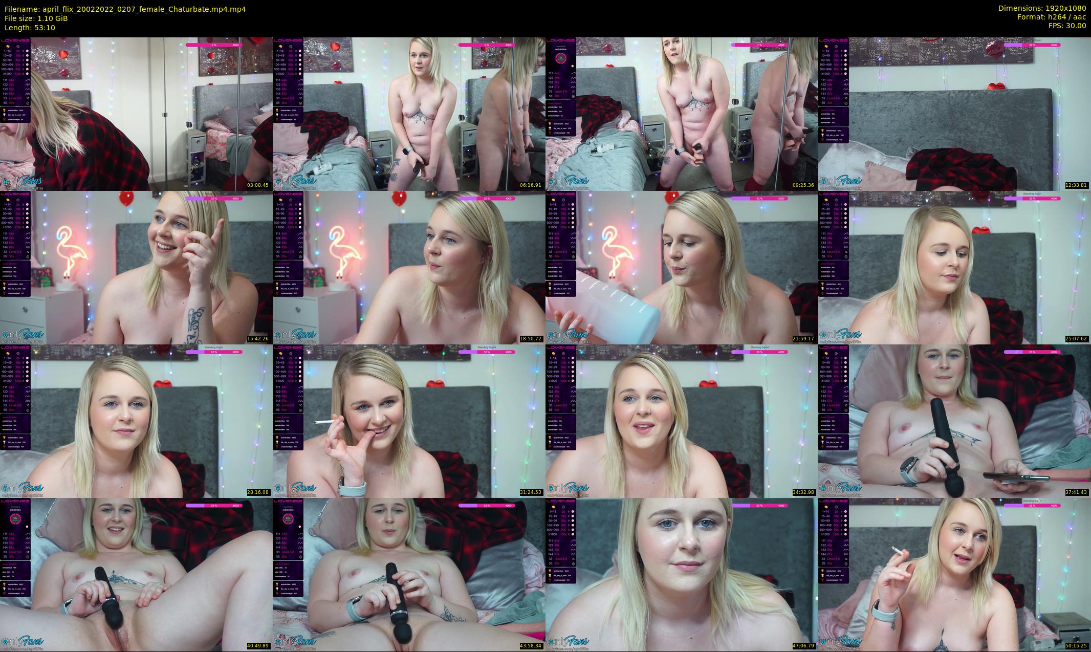 april_flix — 54 minute Chaturbate female cam show recording, 1080p, Feb 20, 2022