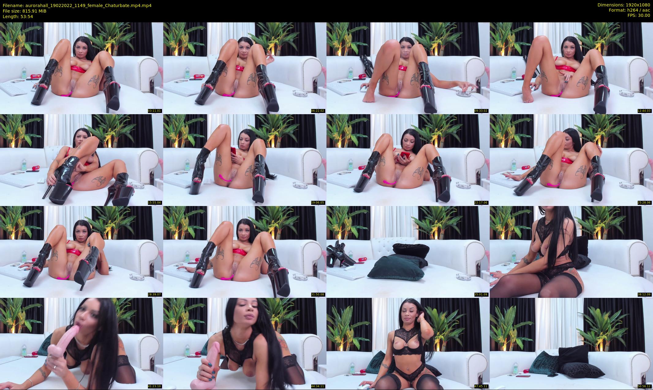 aurorahall — 54 minute Chaturbate female cam show recording, 1080p, Feb 19, 2022