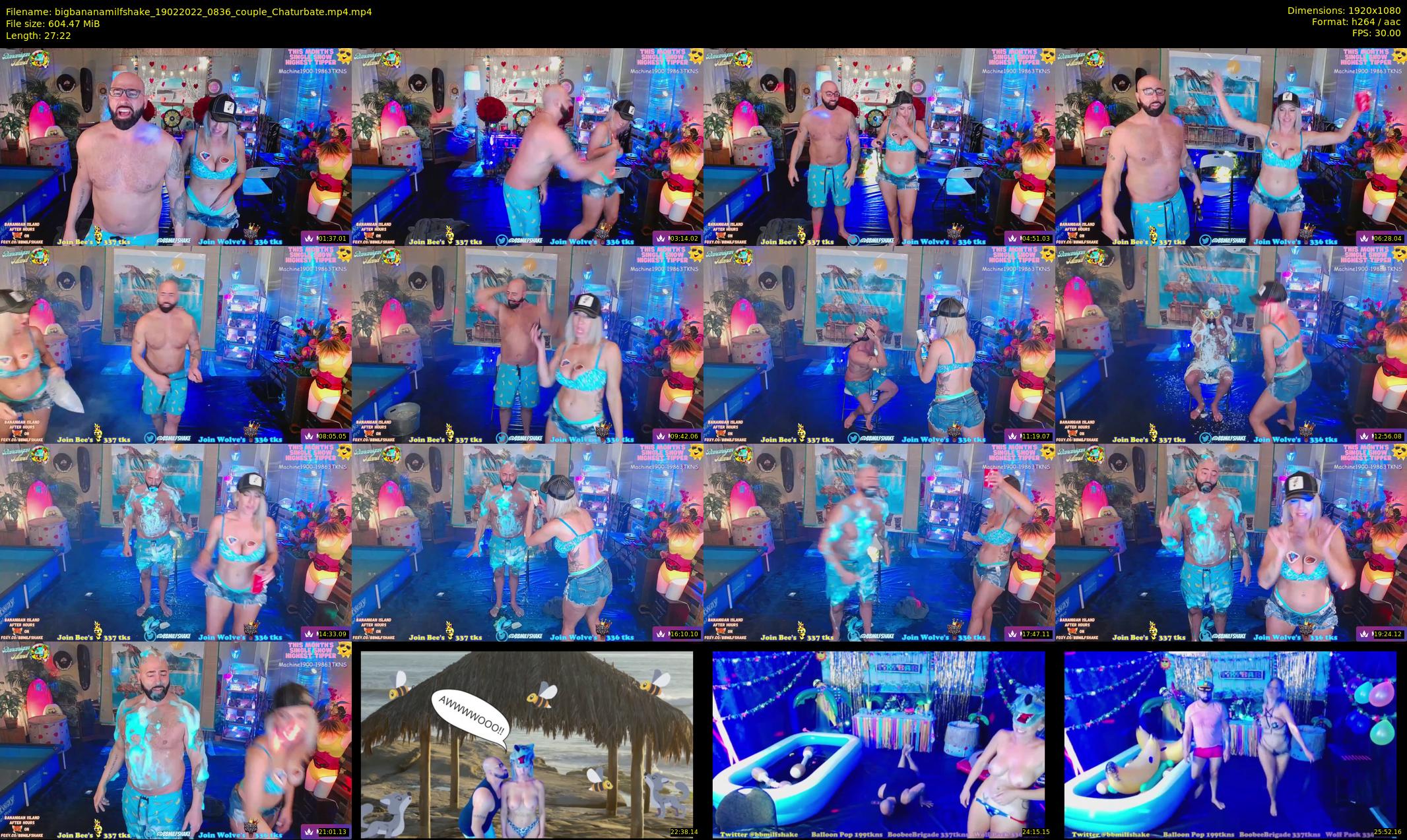 bigbananamilfshake — 28 minute Chaturbate couple cam show recording, 1080p, Feb 19, 2022