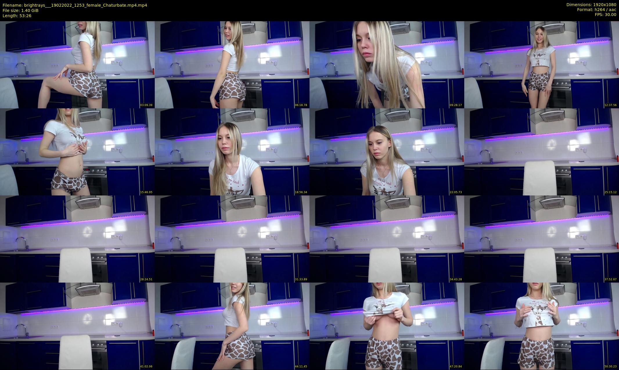brightrays__ — 54 minute Chaturbate female cam show recording, 1080p, Feb 19, 2022