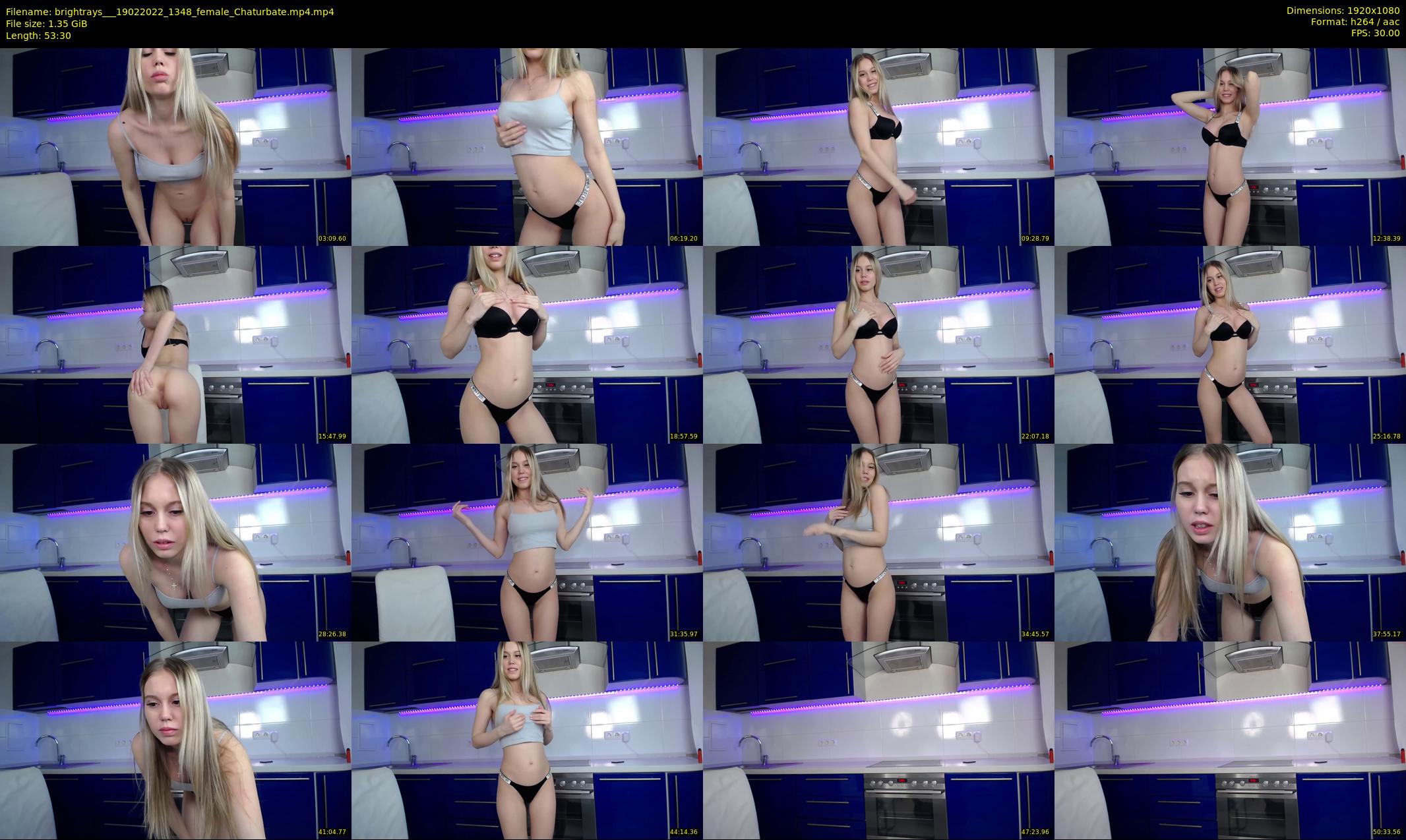 brightrays__ — 54 minute Chaturbate female cam show recording, 1080p, Feb 19, 2022