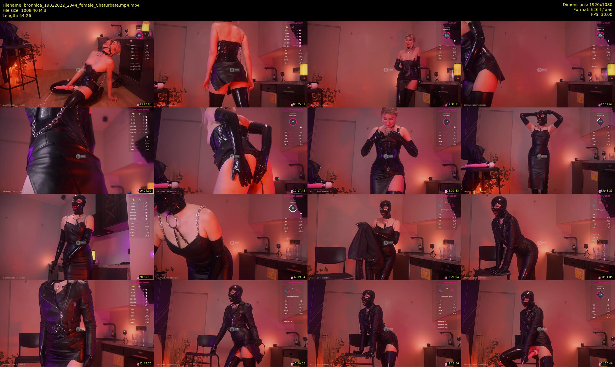 bronnica — 55 minute Chaturbate female cam show recording, 1080p, Feb 19, 2022