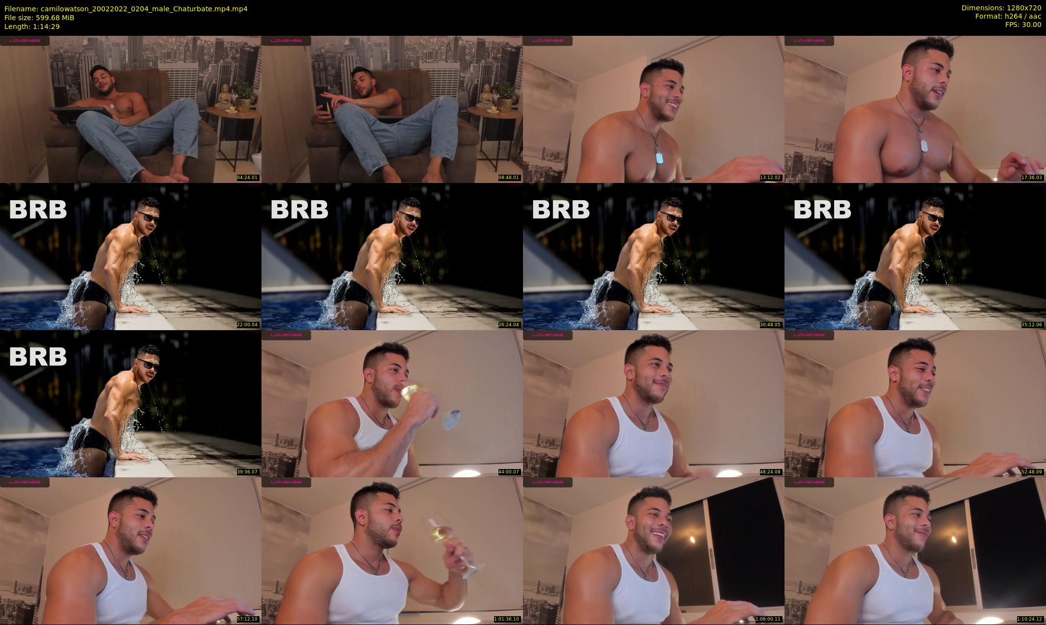 camilowatson — 75 minute Chaturbate male cam show recording, 720p, Feb 20, 2022