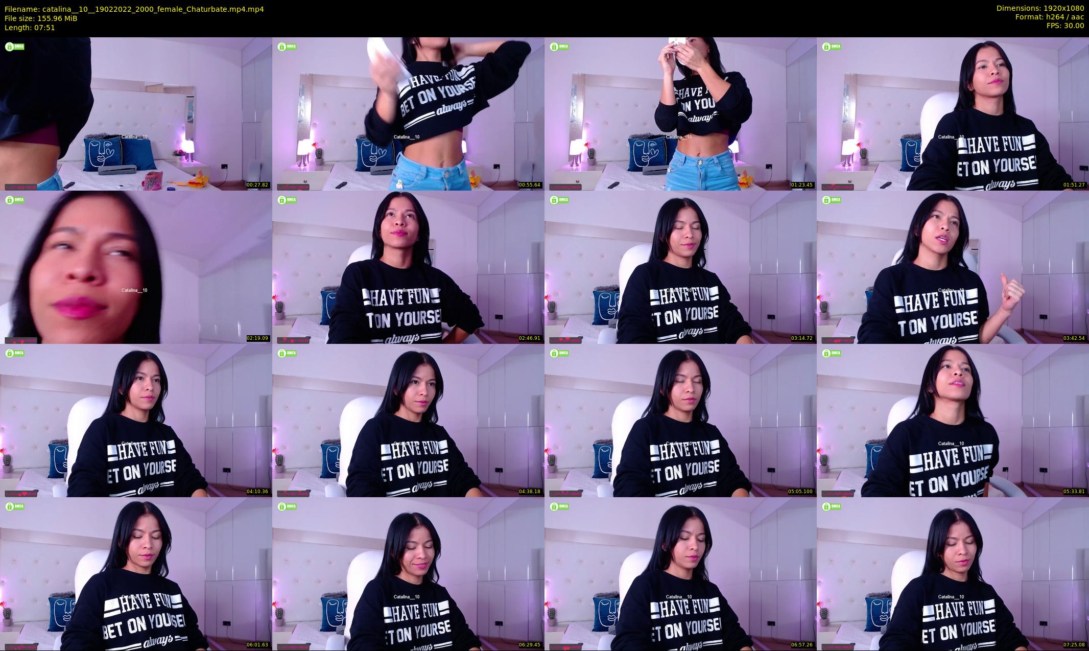catalina__10_ — 8 minute Chaturbate female cam show recording, 1080p, Feb 19, 2022