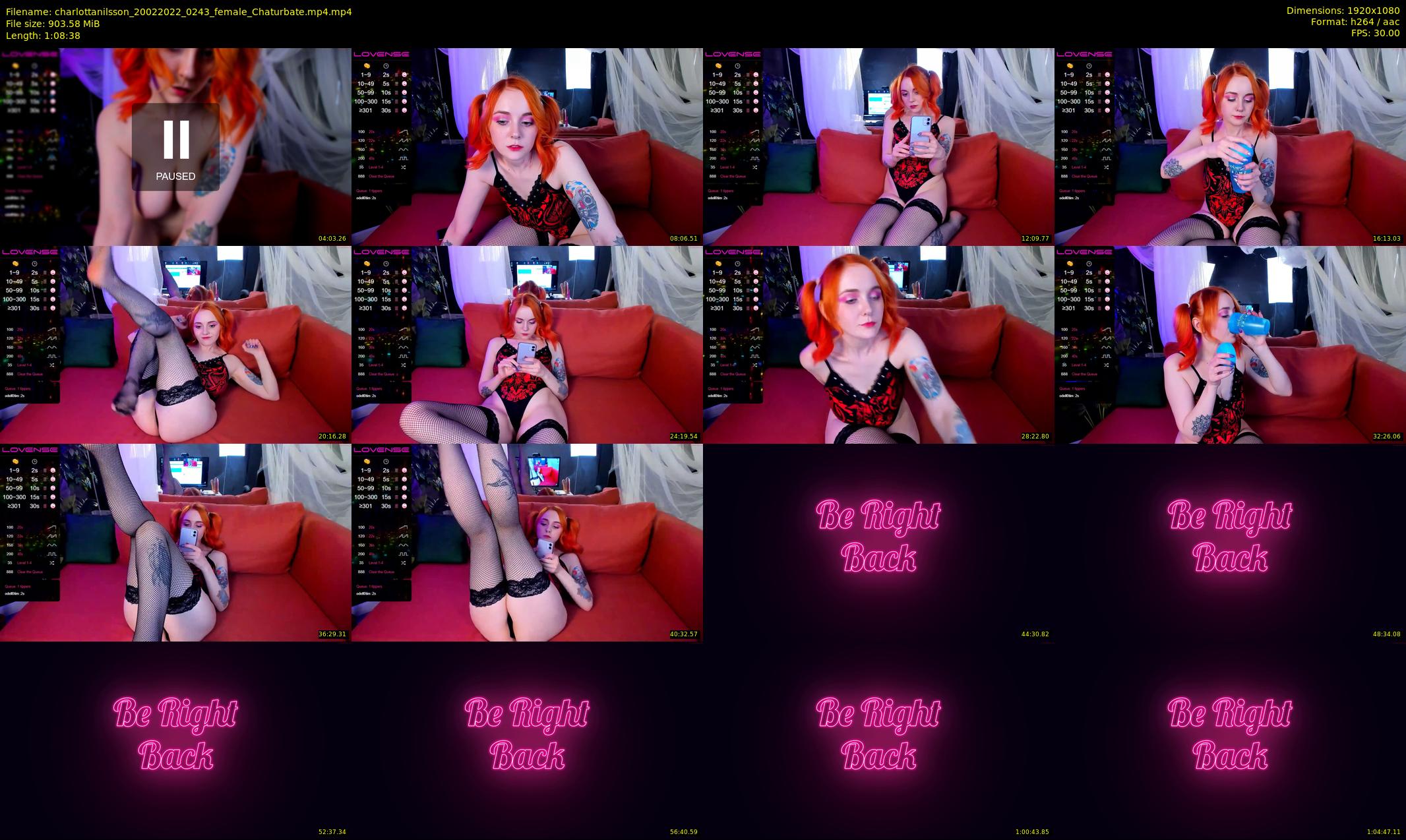 charlottanilsson — 69 minute Chaturbate female cam show recording, 1080p, Feb 20, 2022