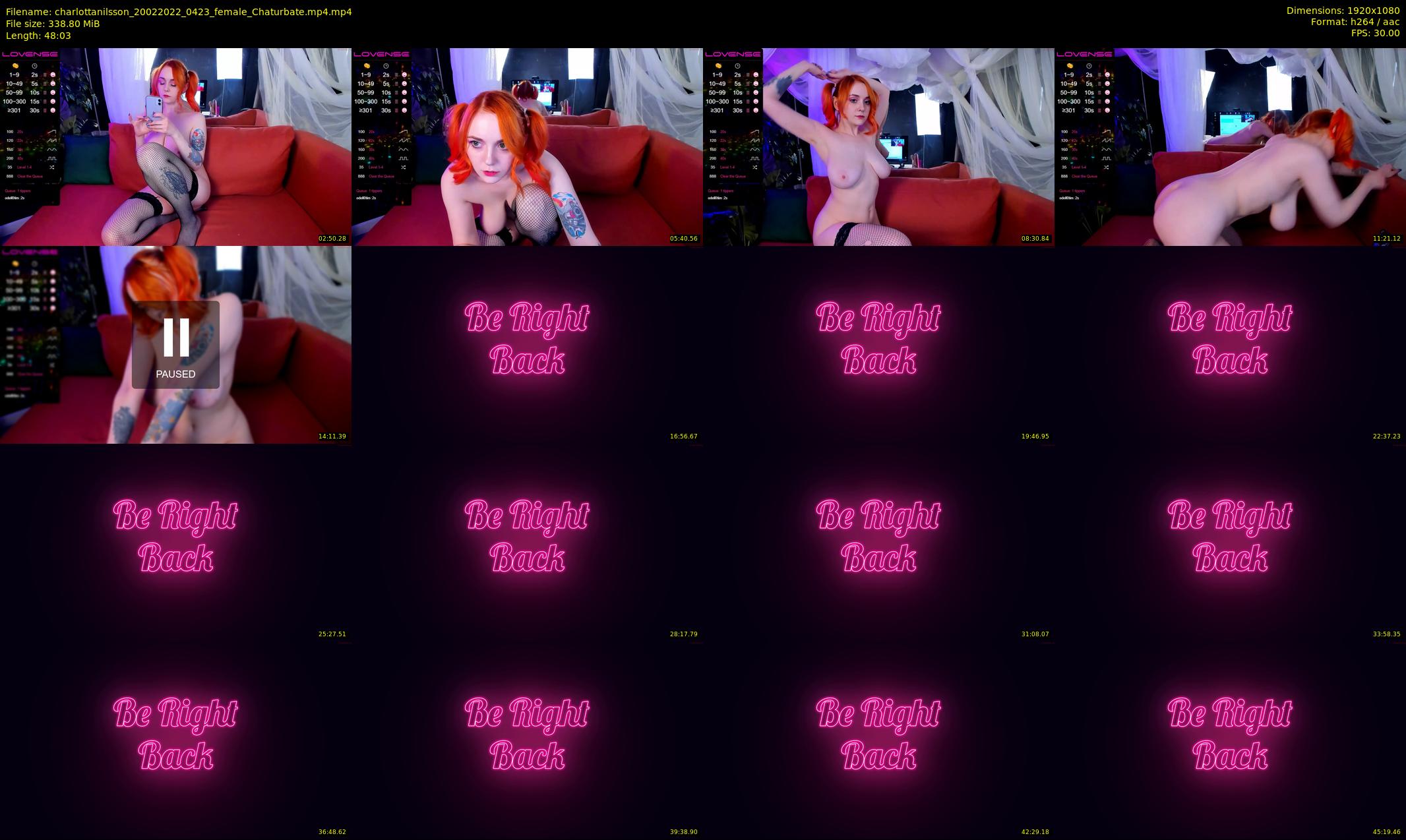 charlottanilsson — 49 minute Chaturbate female cam show recording, 1080p, Feb 20, 2022