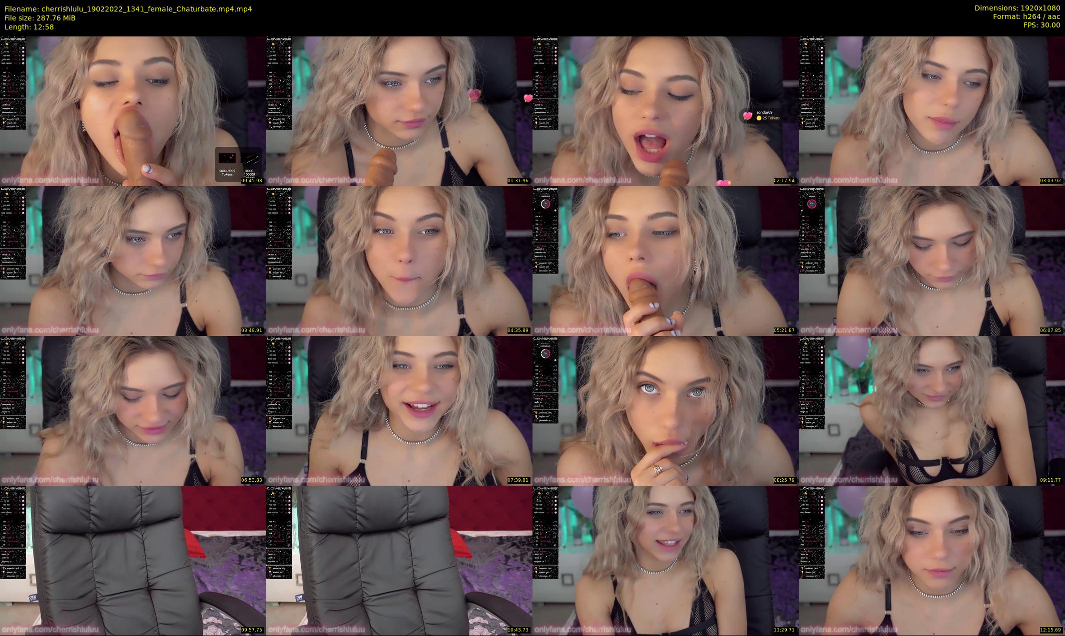 cherrishlulu — 13 minute Chaturbate female cam show recording, 1080p, Feb 19, 2022
